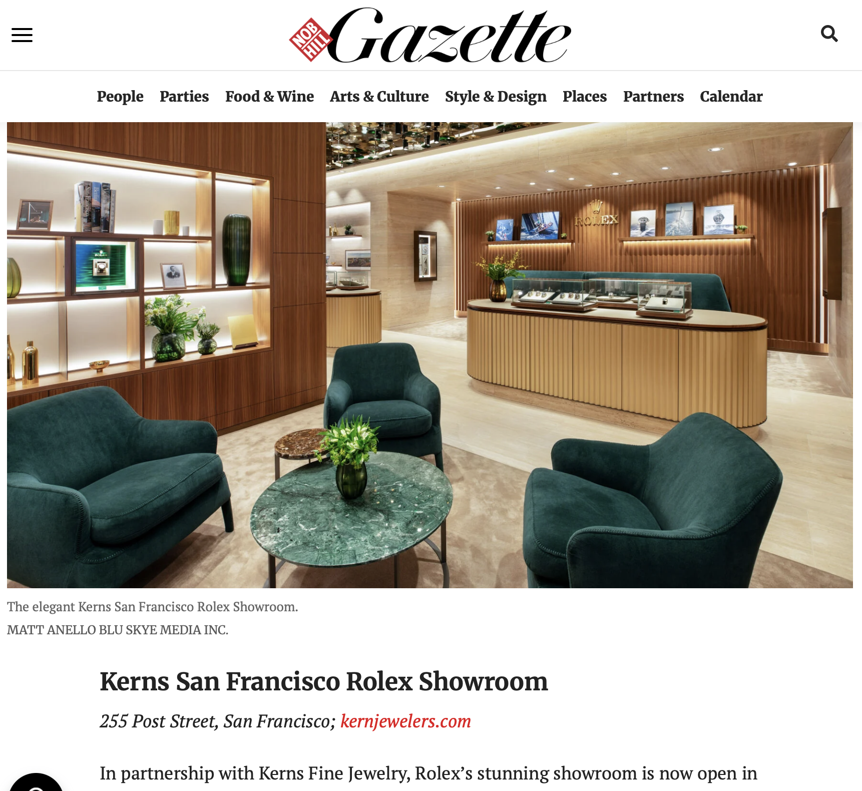 Rolex, ICA SF and Wilkes Bashford Debut New Spaces