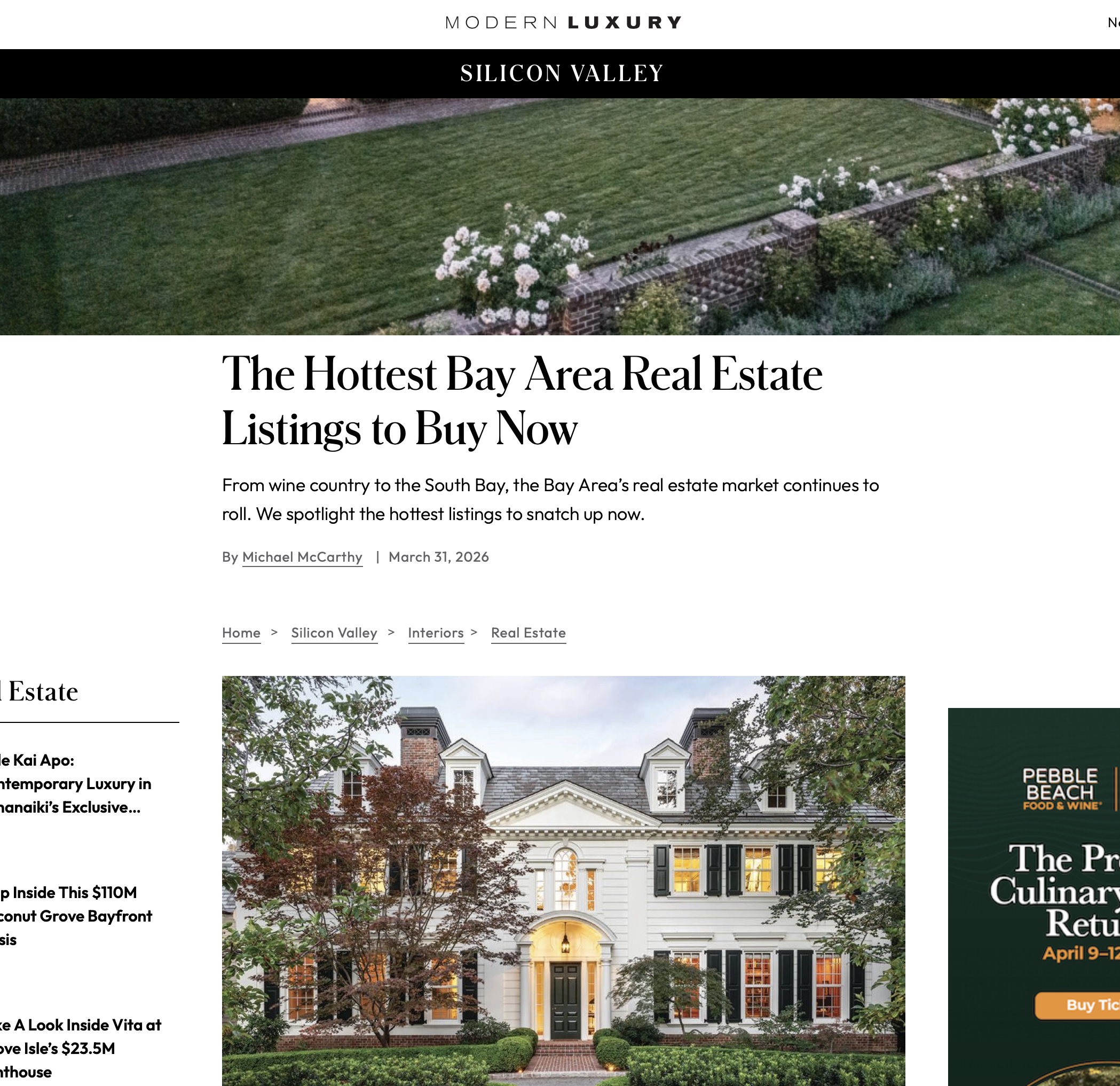 The Hottest Bay Area Real Estate Listings to Buy Now