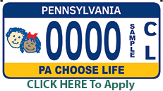 PA Choose Life License Plates