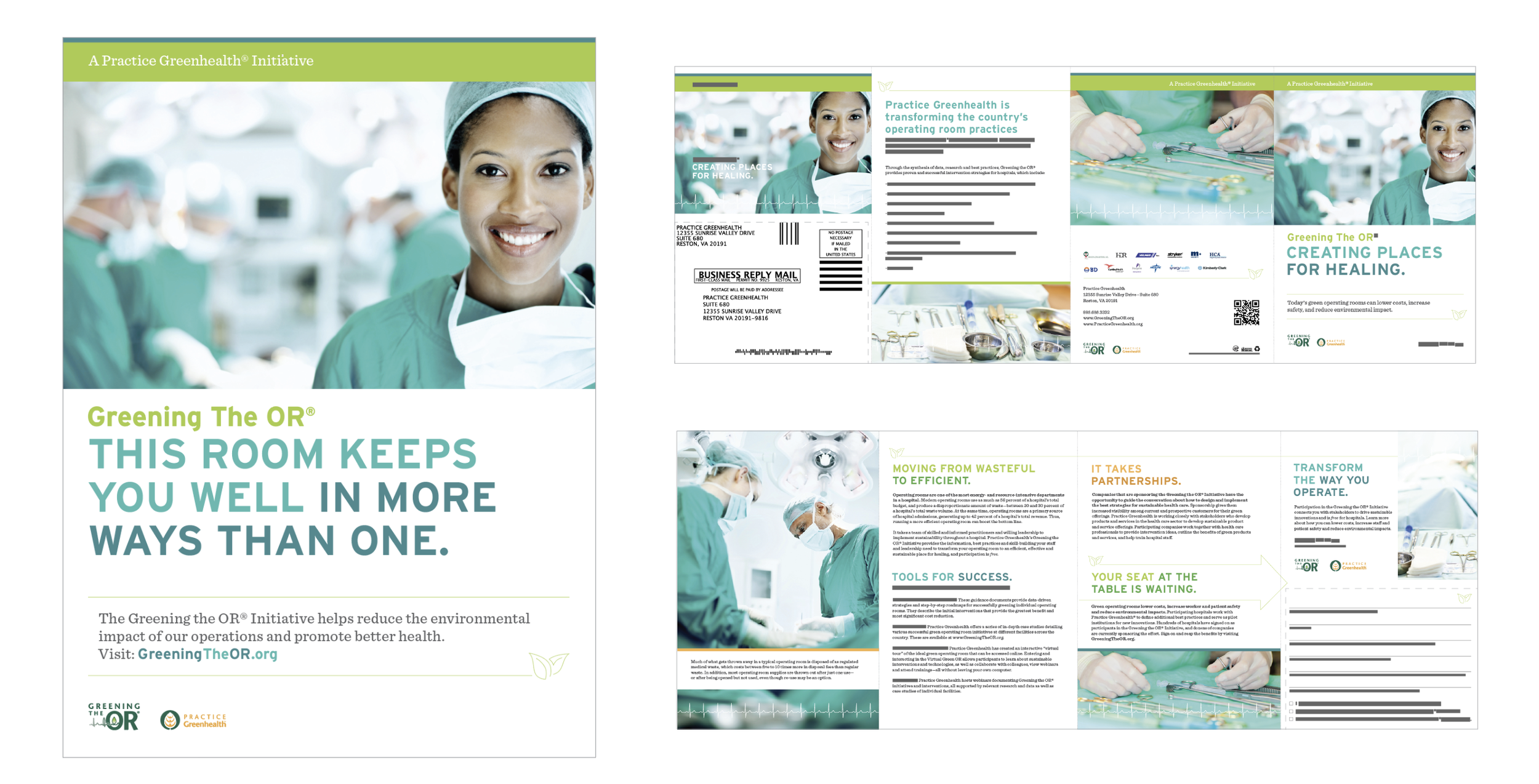 Poster, 4-Panel Folded Brochure with Perforated Sign-Up Postcard Mailer