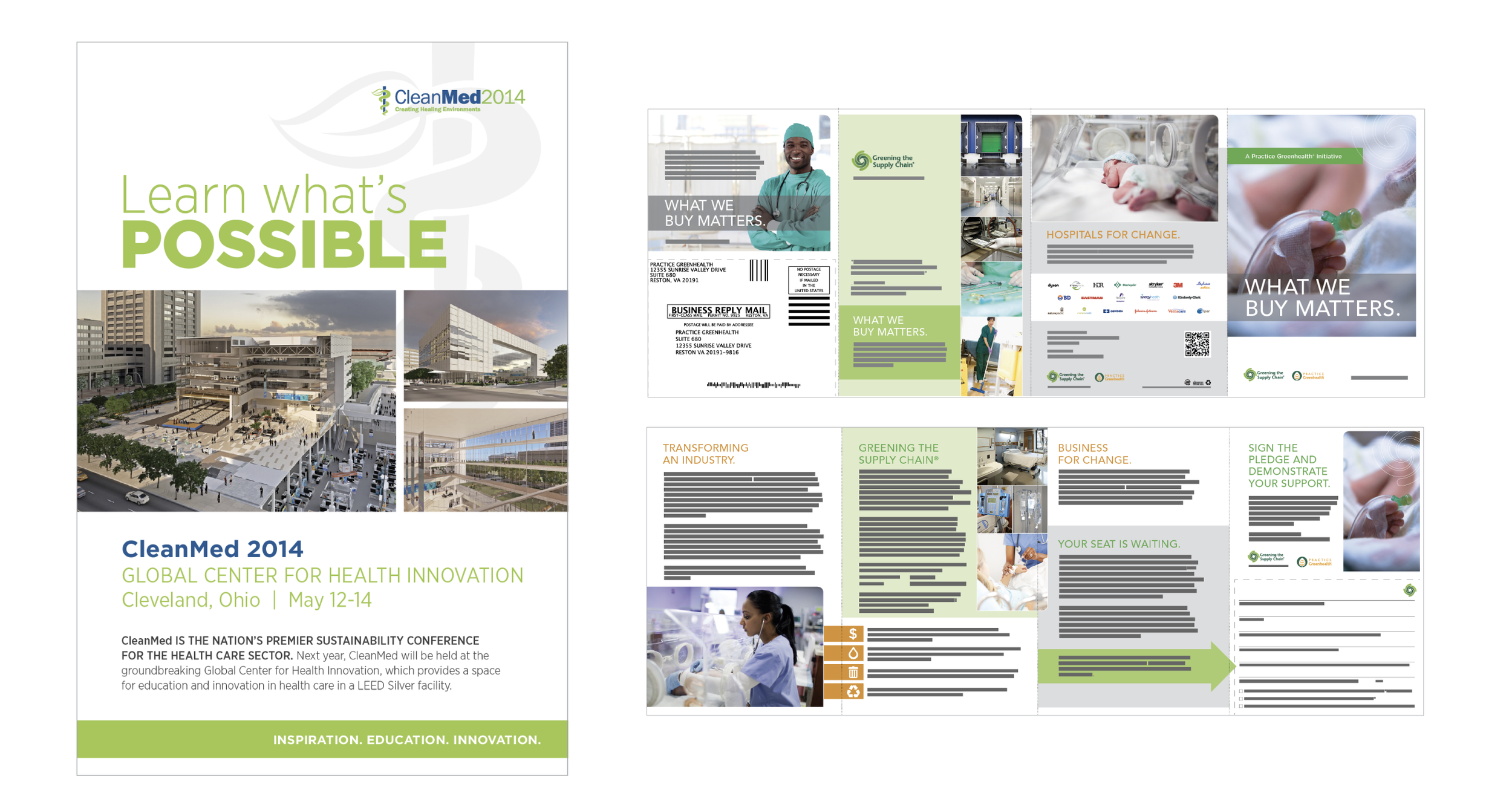 Print Ad, 4-Panel Folded Brochure with Perforated Sign-Up Postcard Mailer