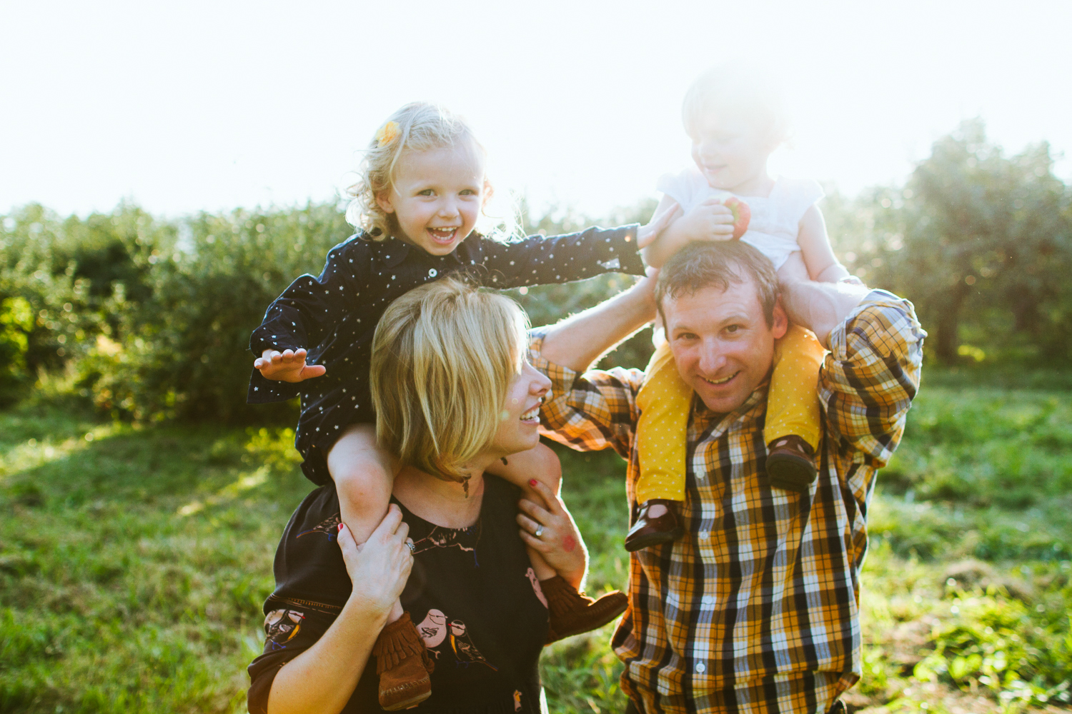Minneapolis Family Photographer in an Apple Orchard
