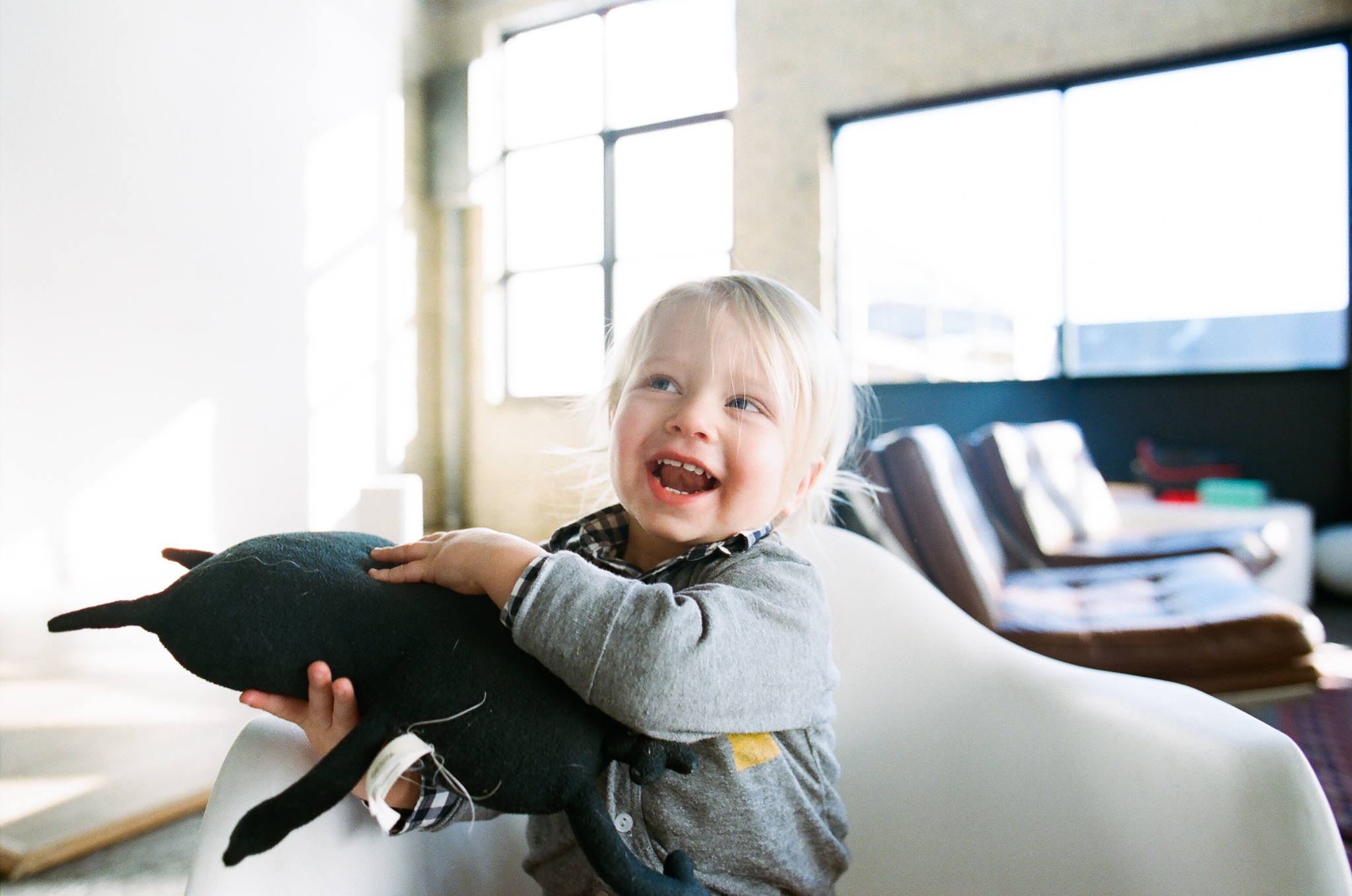 Child with toy in Minneapolis