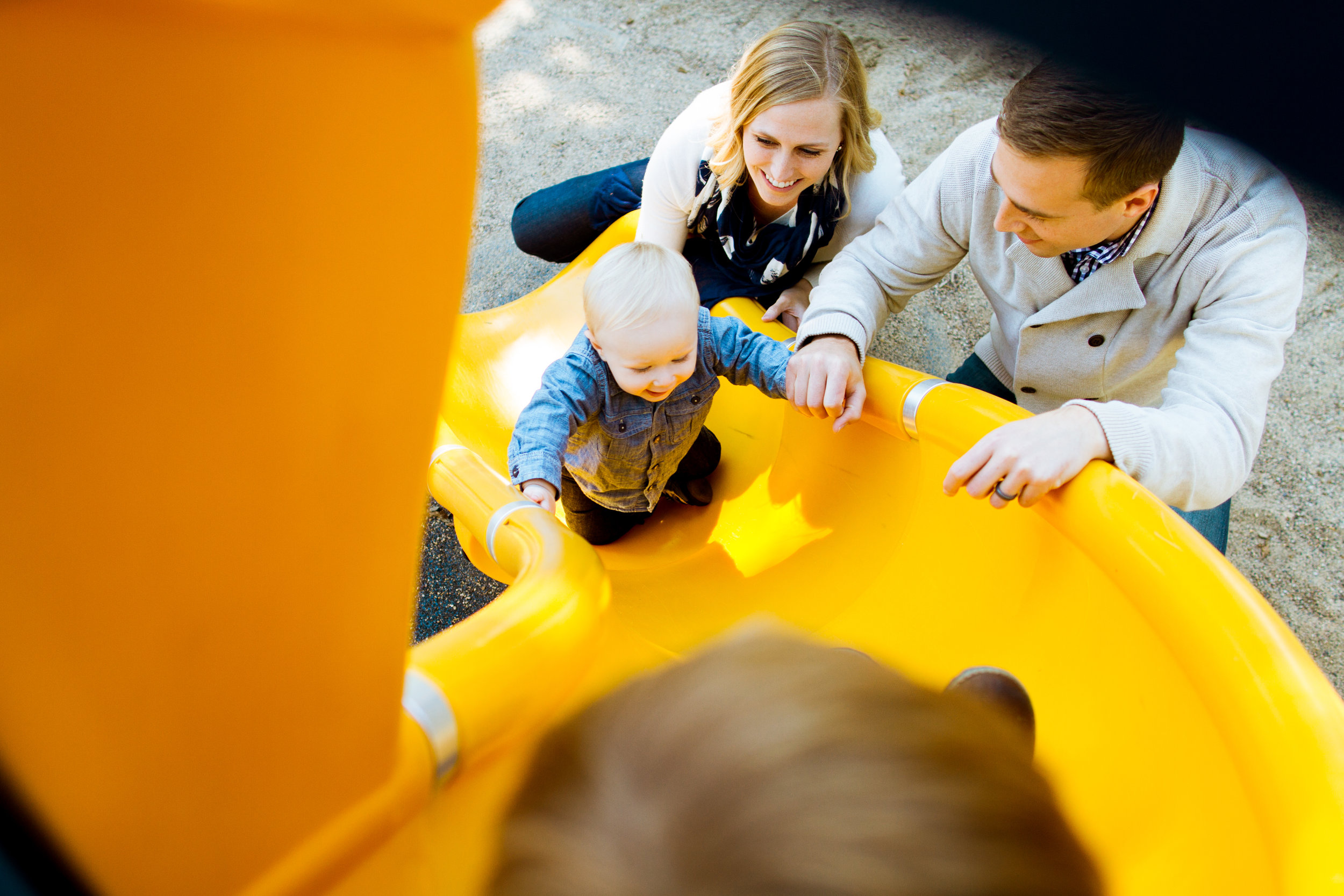 Family Photos on a Playground in Minneapolis, Minnesota