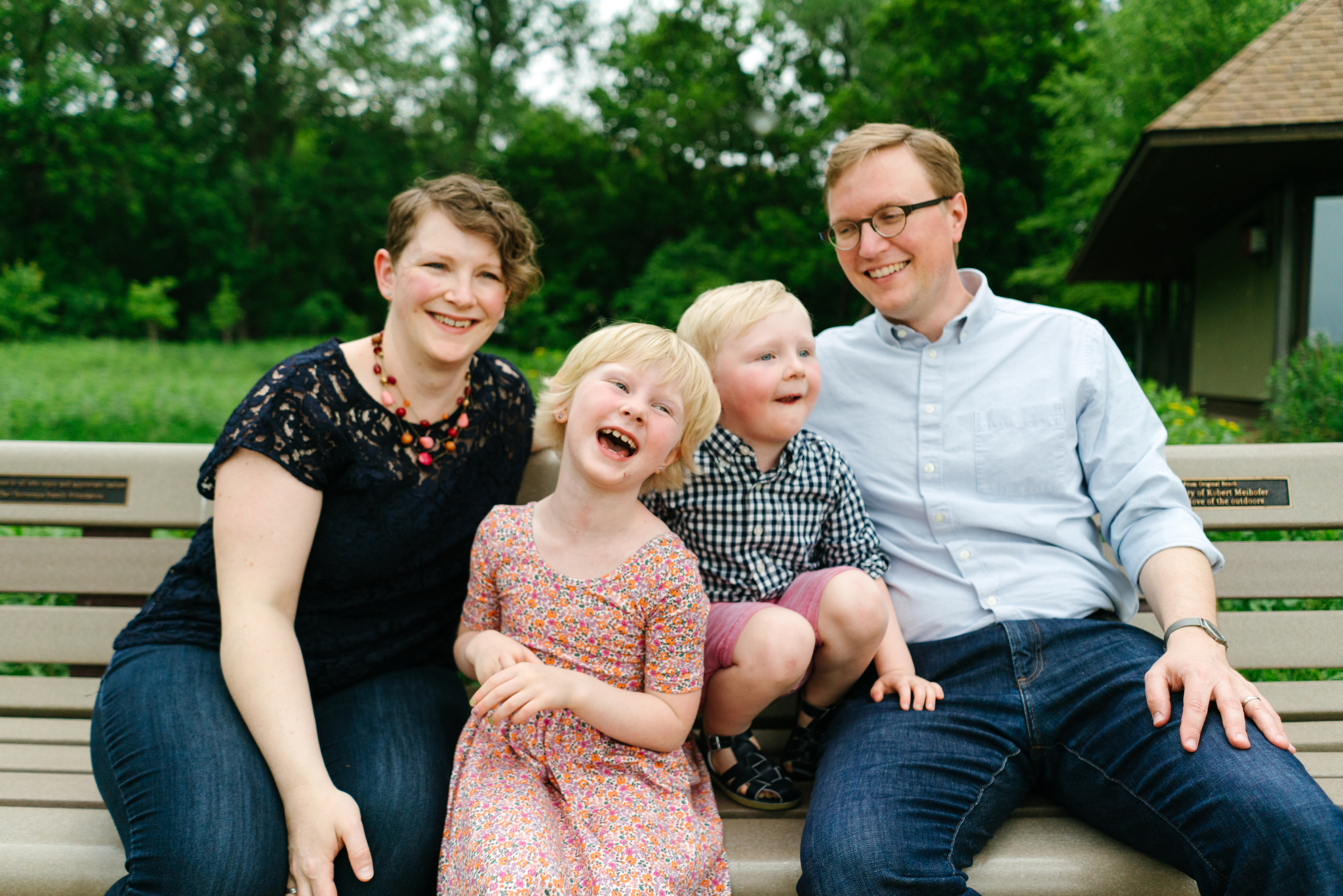 Family Portrait Session at Wood Lake Nature Center in Richfield, Minnesota