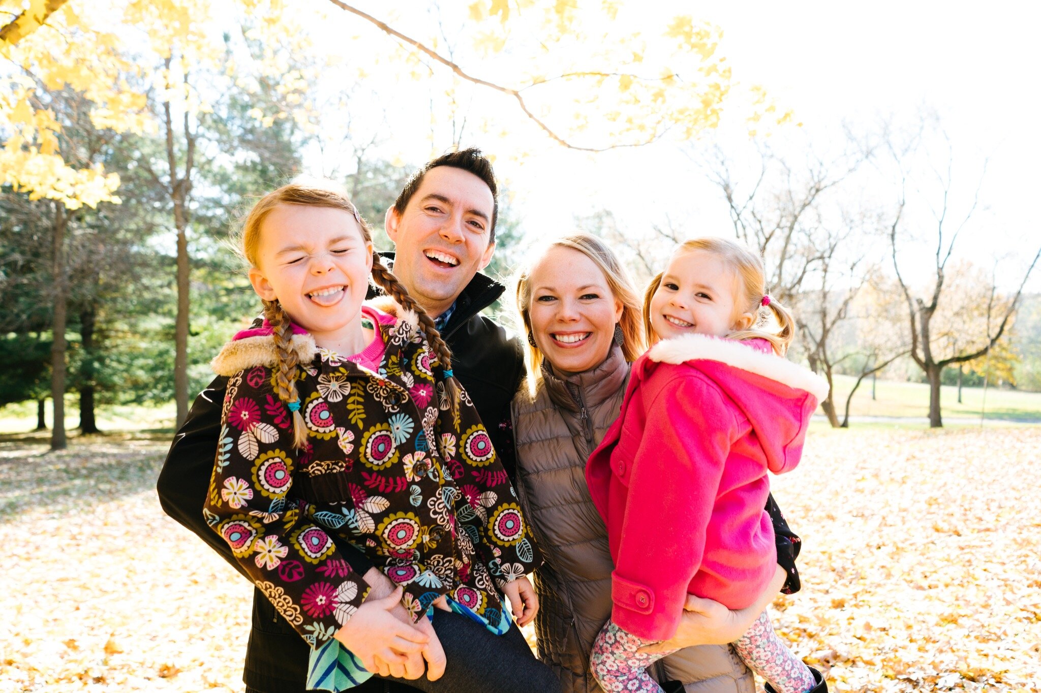 Family Portraits at Theo Wirth Park in Minneapolis, Minnesota