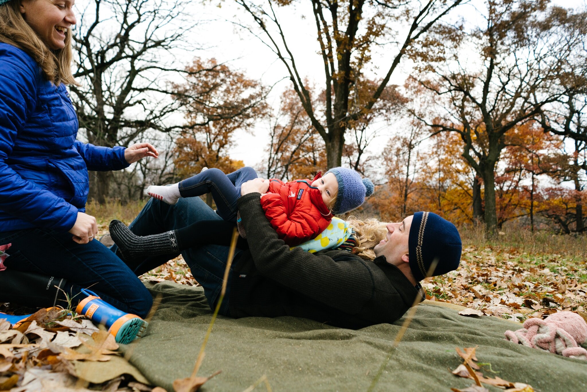 Family Photos at Hidden Falls in Saint Paul, Minnesota