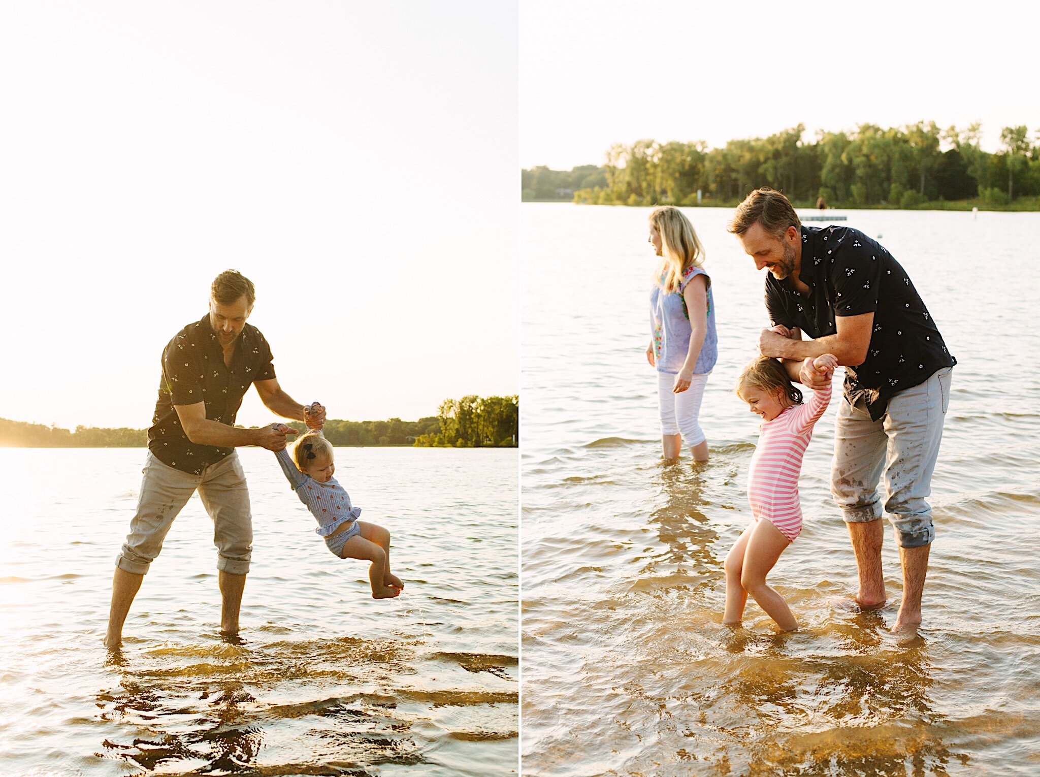 Family photo shoot at Lake Nokomis
