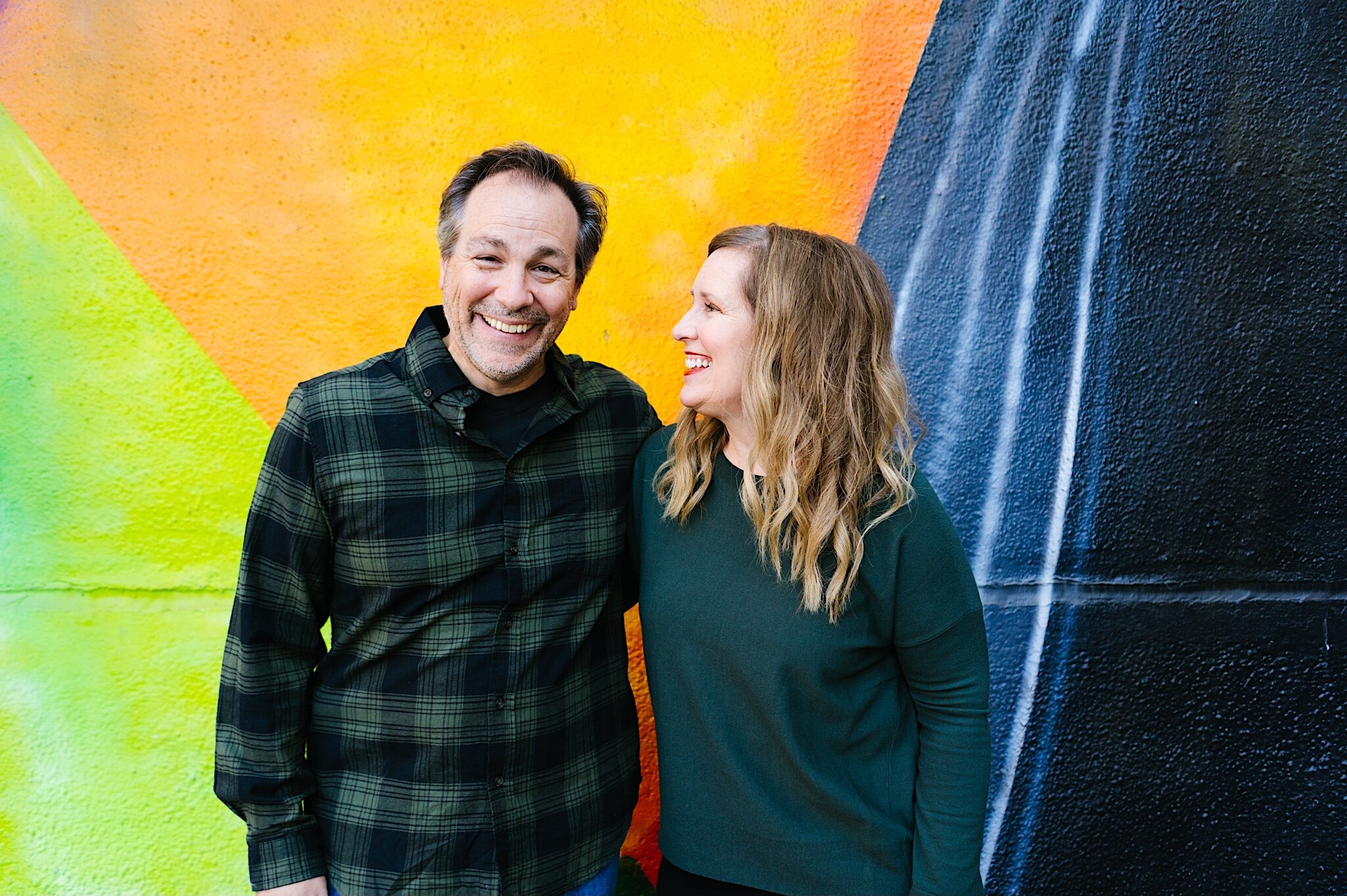 Couple Photos at the Bob Dylan Wall in Minneapolis