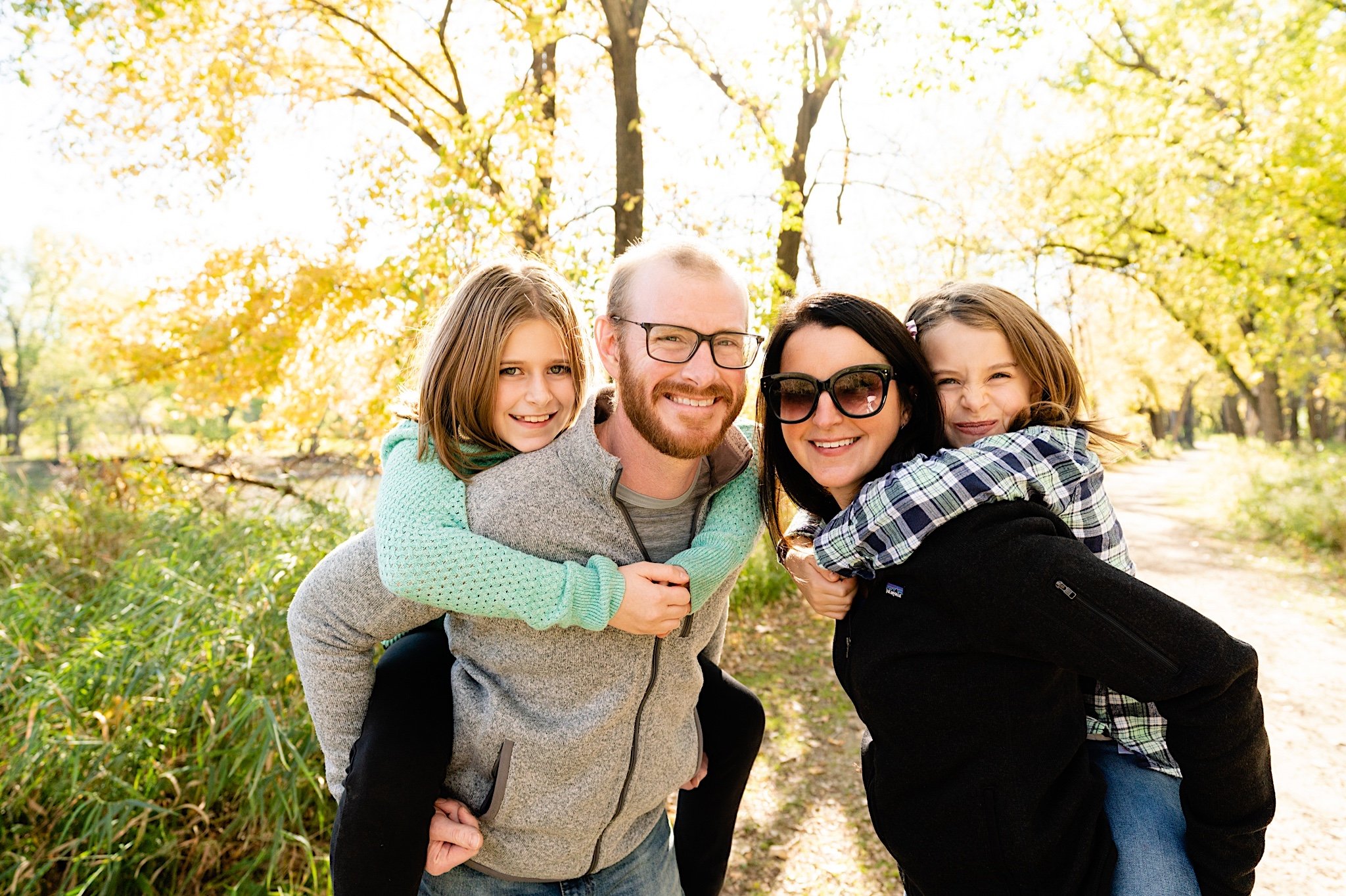 Family photos at Fort Snelling State Park