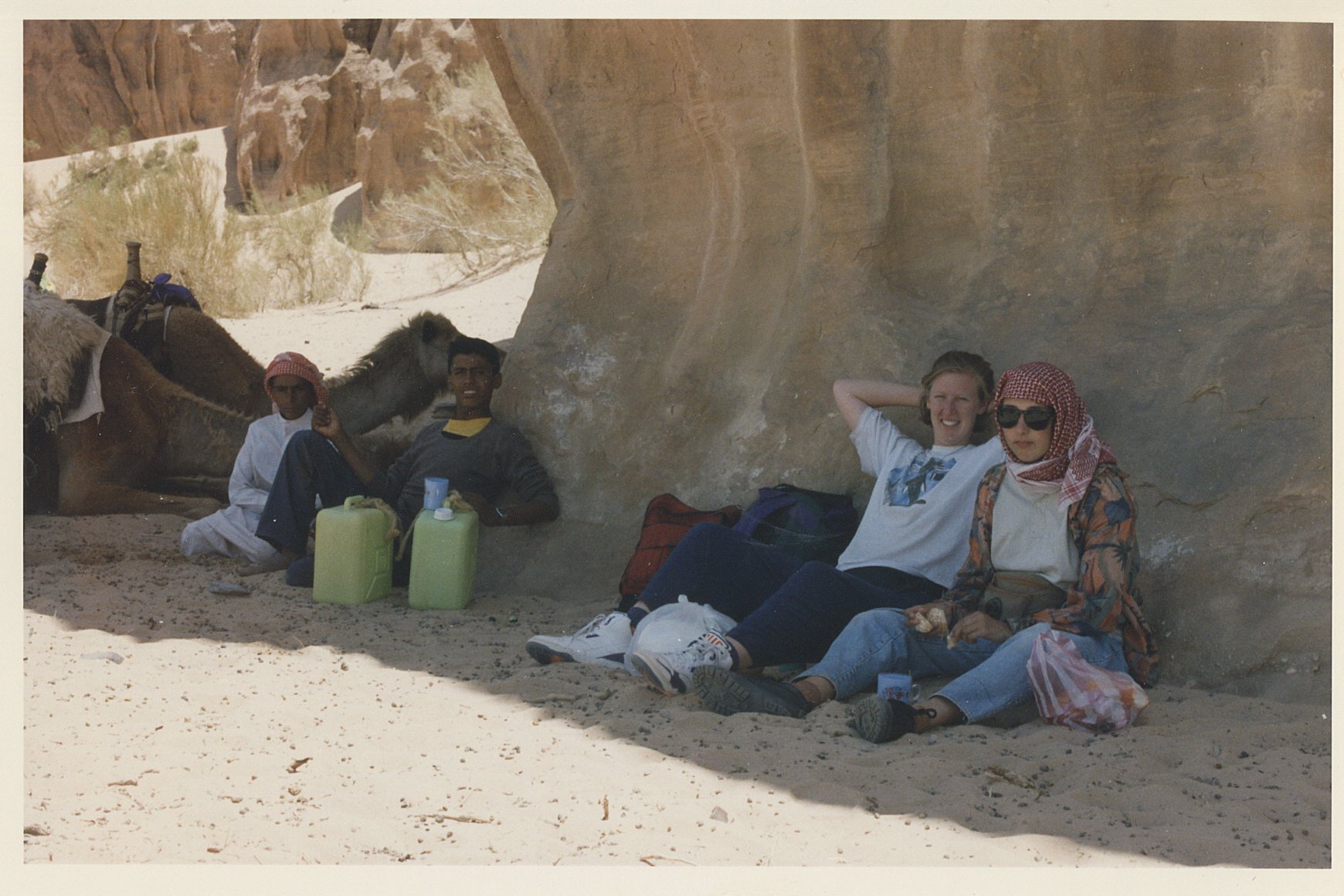 Melissa in the desert.