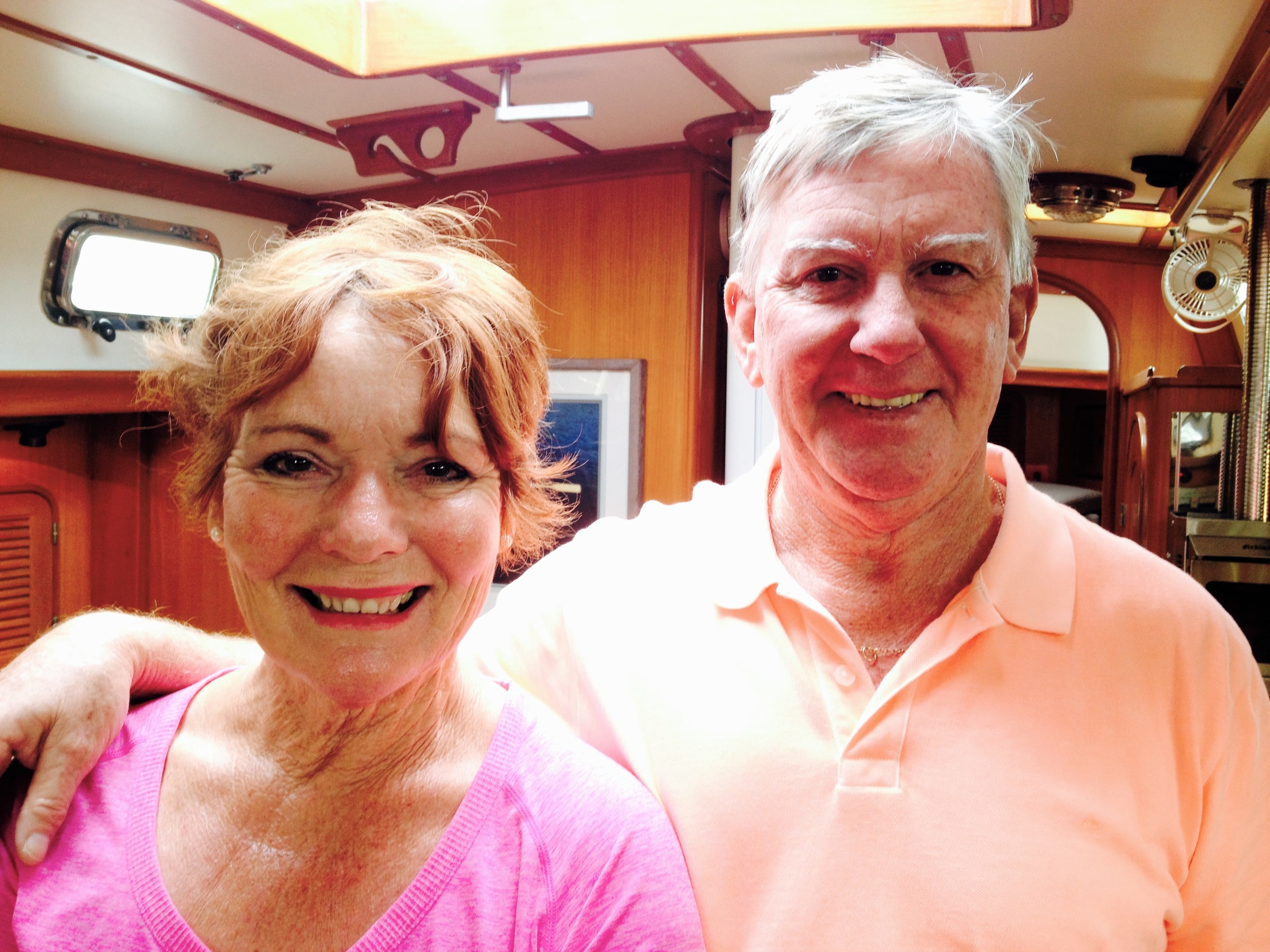 Aussies on board! Judy and Phil: Adventurers