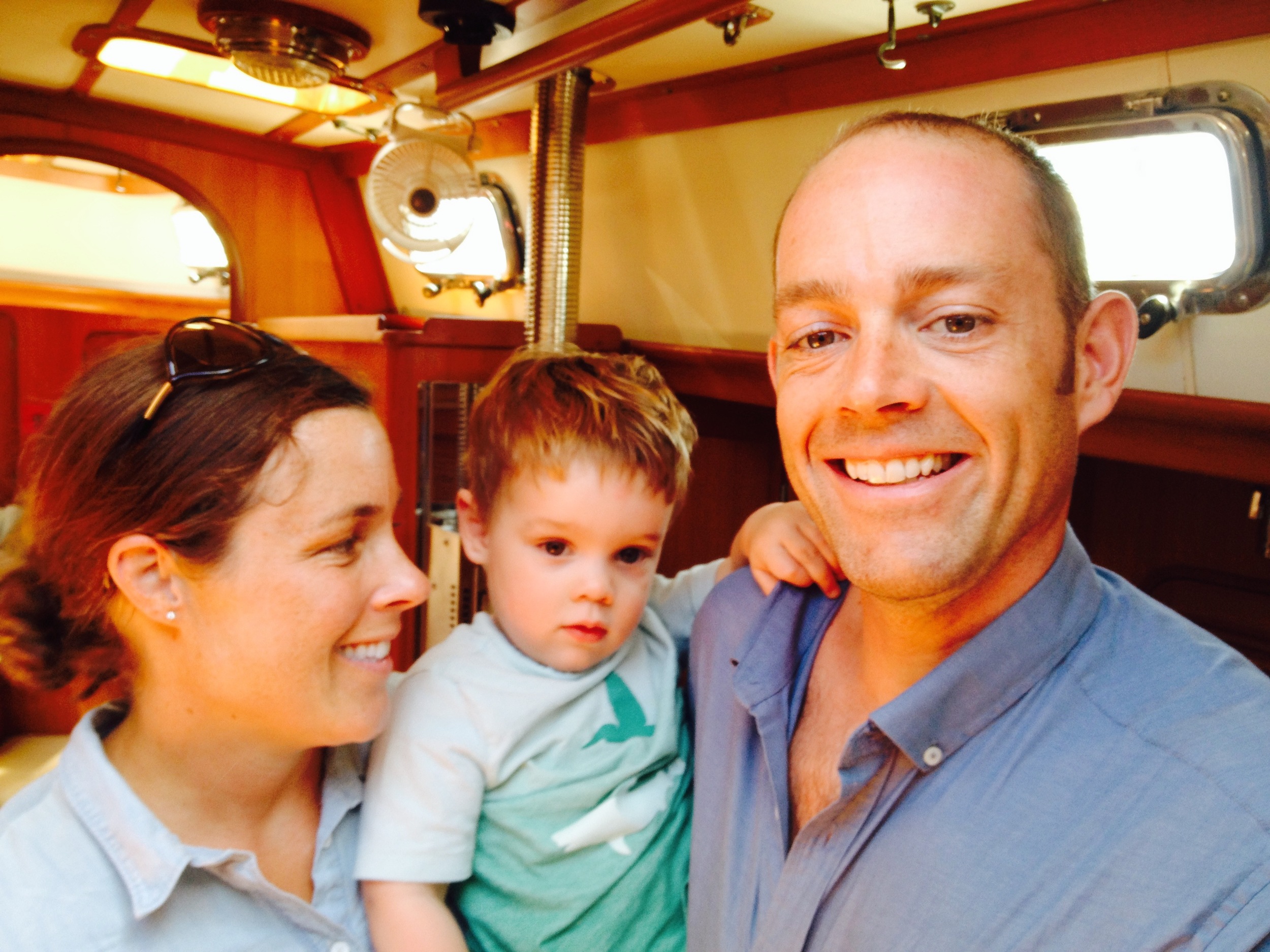 Mama Katie, Little-man Arnie and Papa Eric