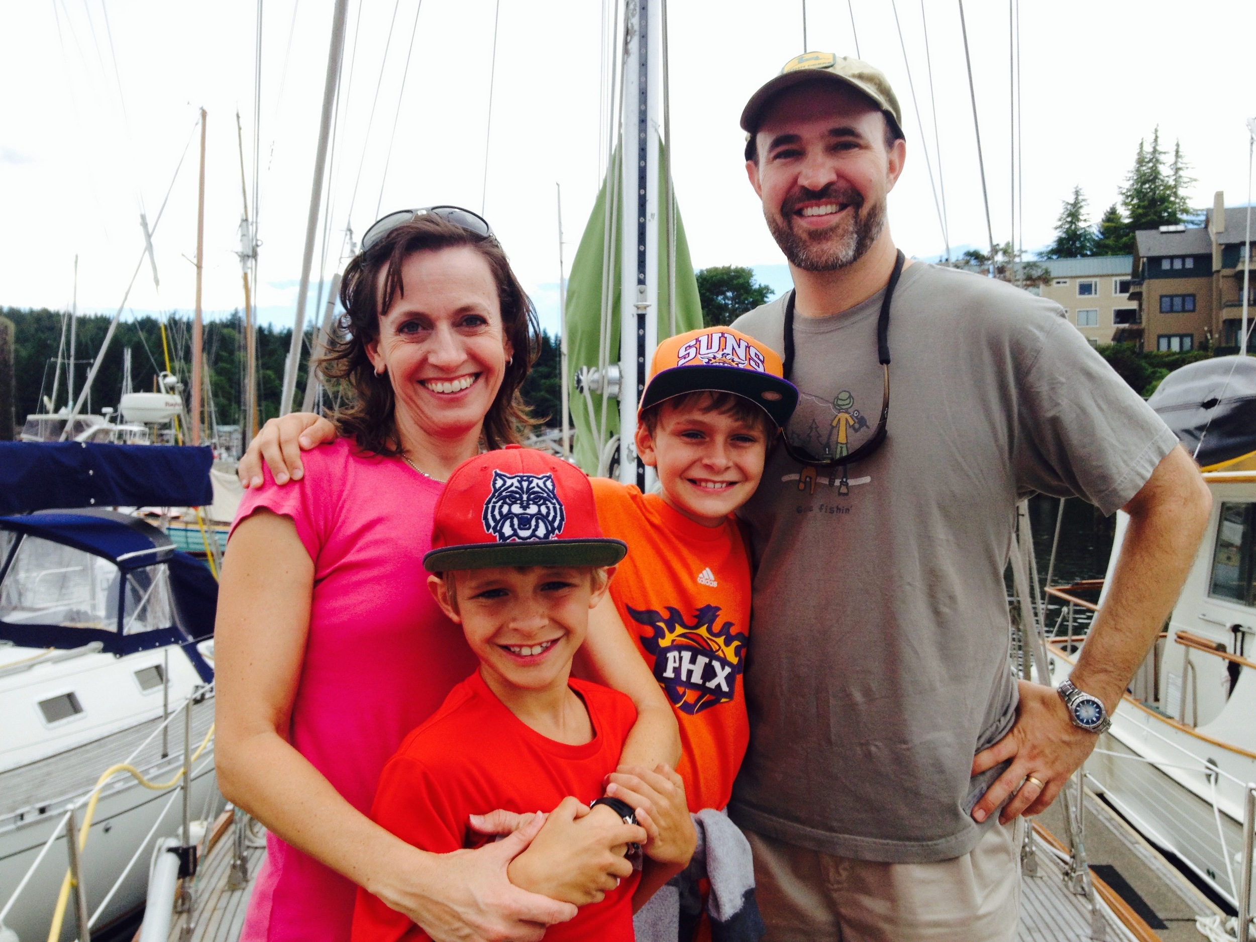 Amy, Cameron, Aidan and Colby went full on pirate!