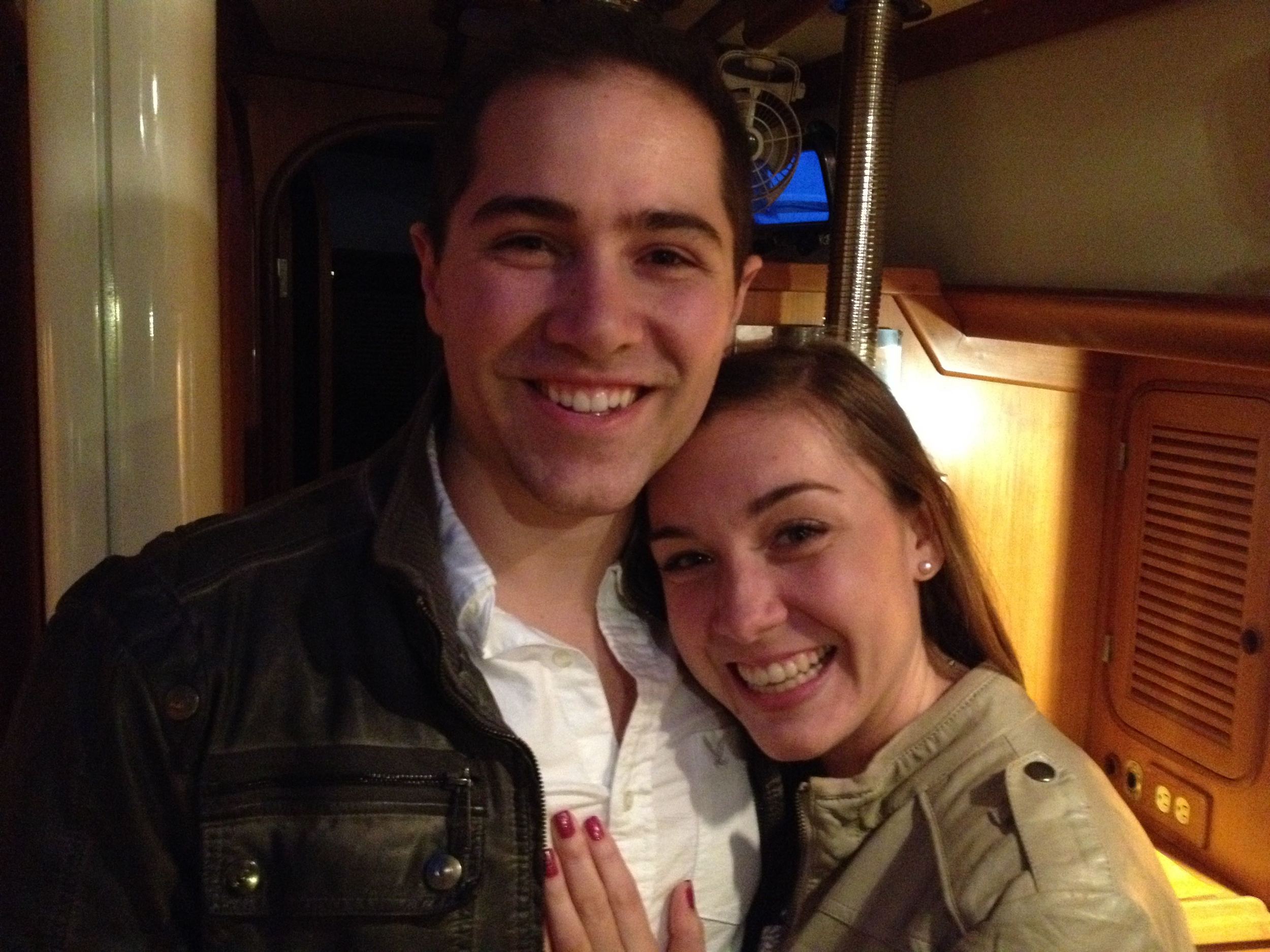 The engaging and newly engaged Steven and melissa!