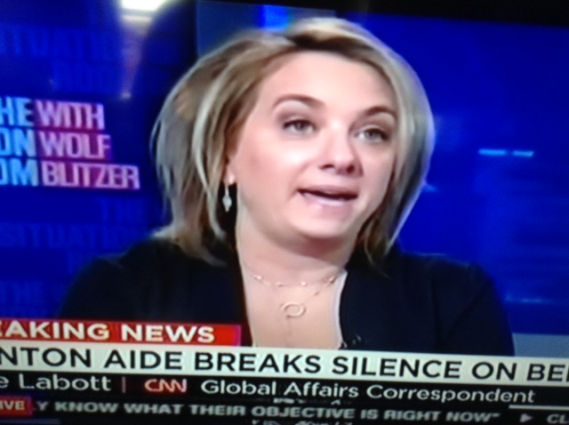 Mrs. Elise Abot, CNN with Wolf Blitzer