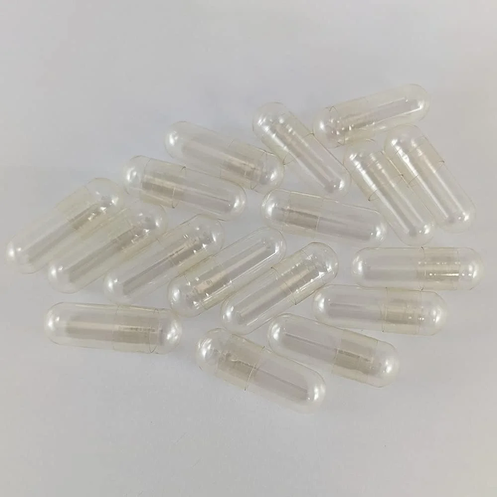 a small pile of empty gel capsules
