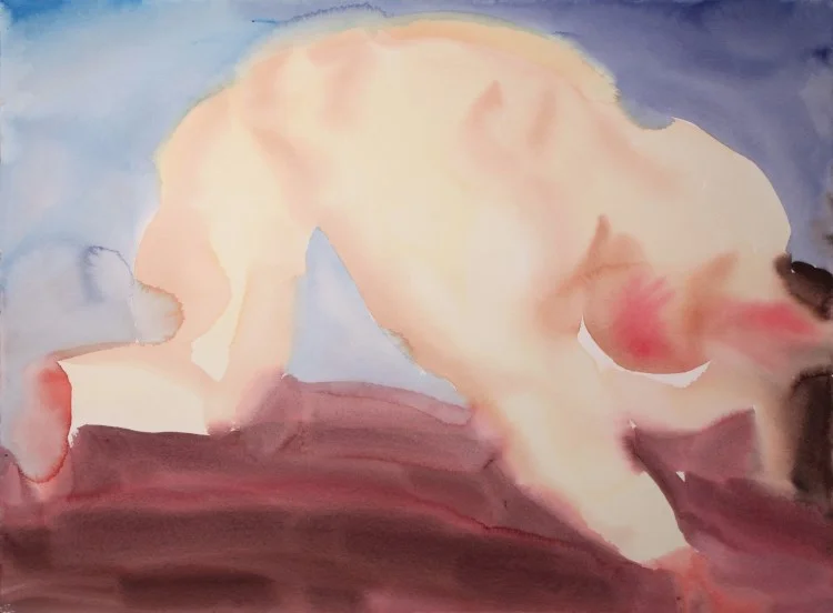 Buttering The Sky (For Guston) , 2012, watercolor on paper, 22 x 30 inches.
