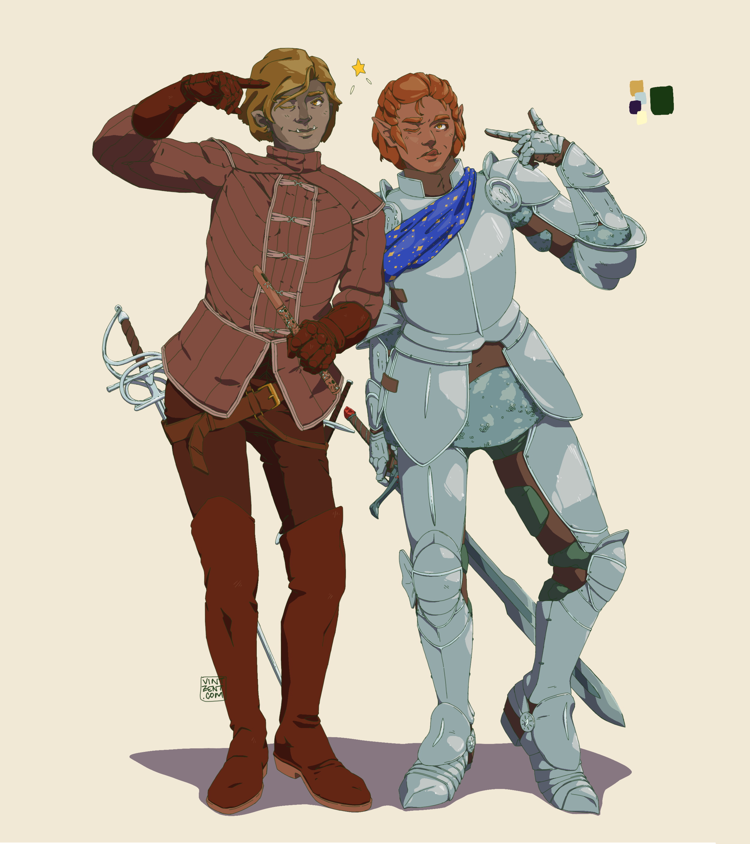  Nov 2020 - Lutti &amp; Largo, cute boy squad from a DND campaign. 1/2 