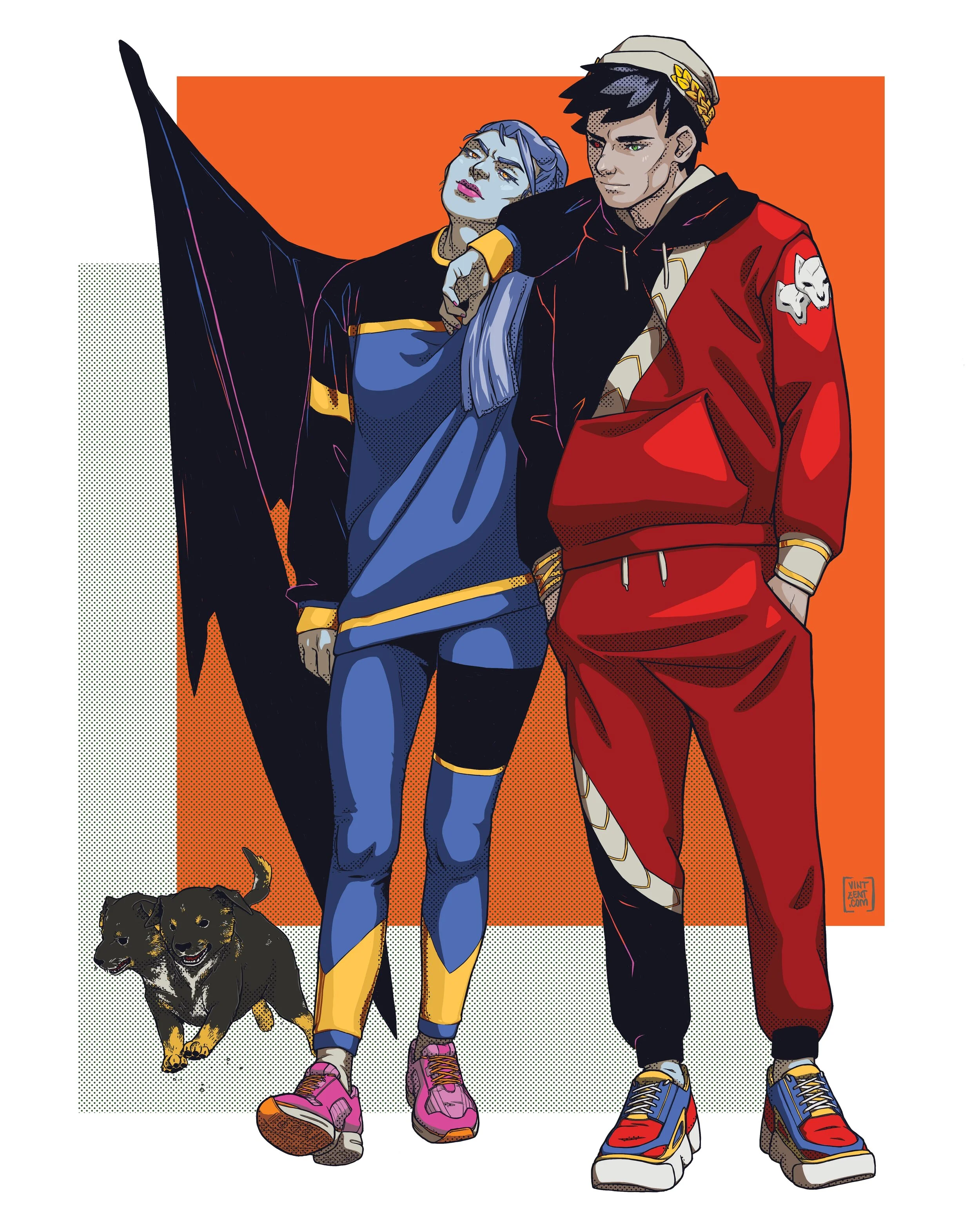  Jan 2021 - Commission of Hades characters, with Orthrus based on the client’s puppy.  