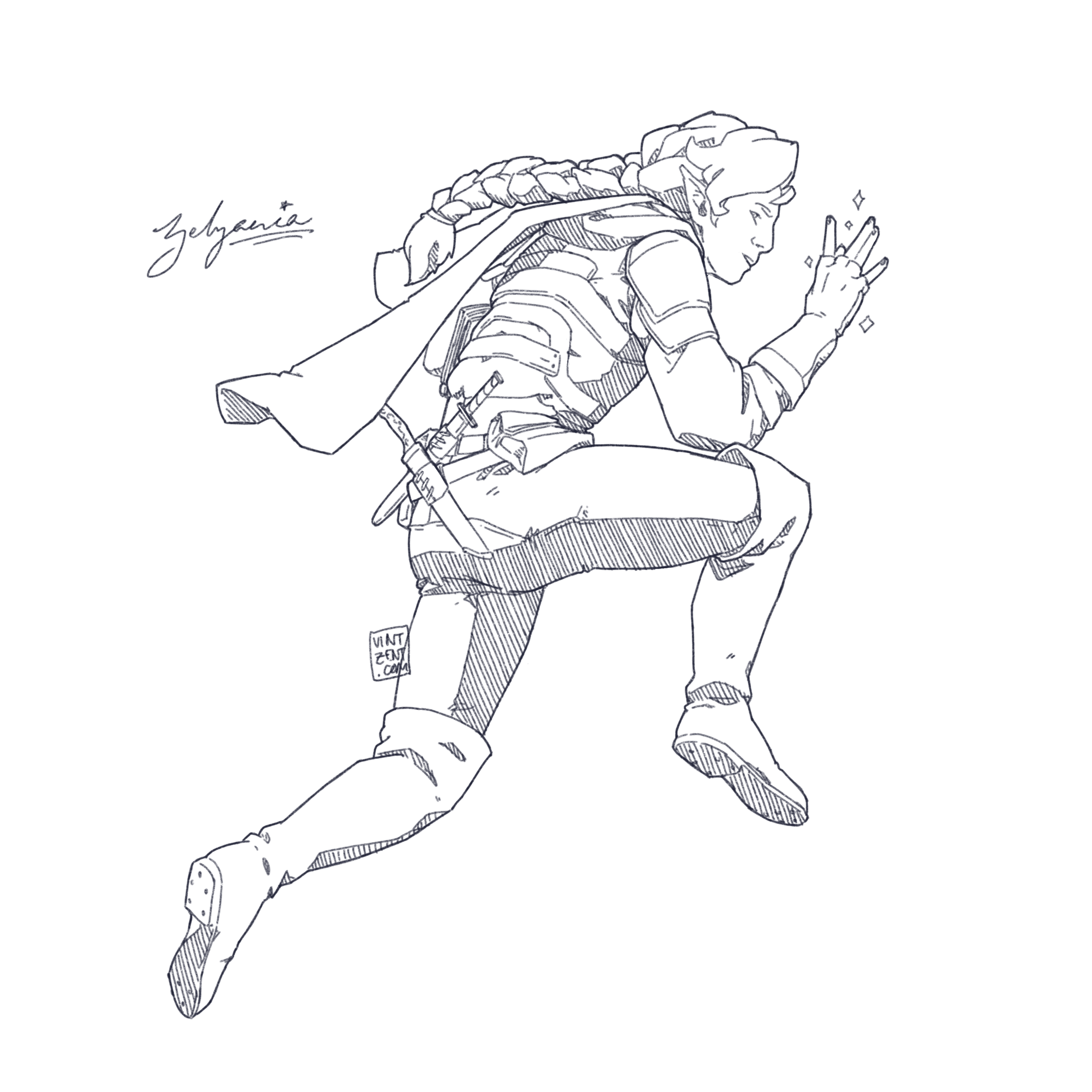  Oct 2020 - Action sketch, Zelzania. 1/5 