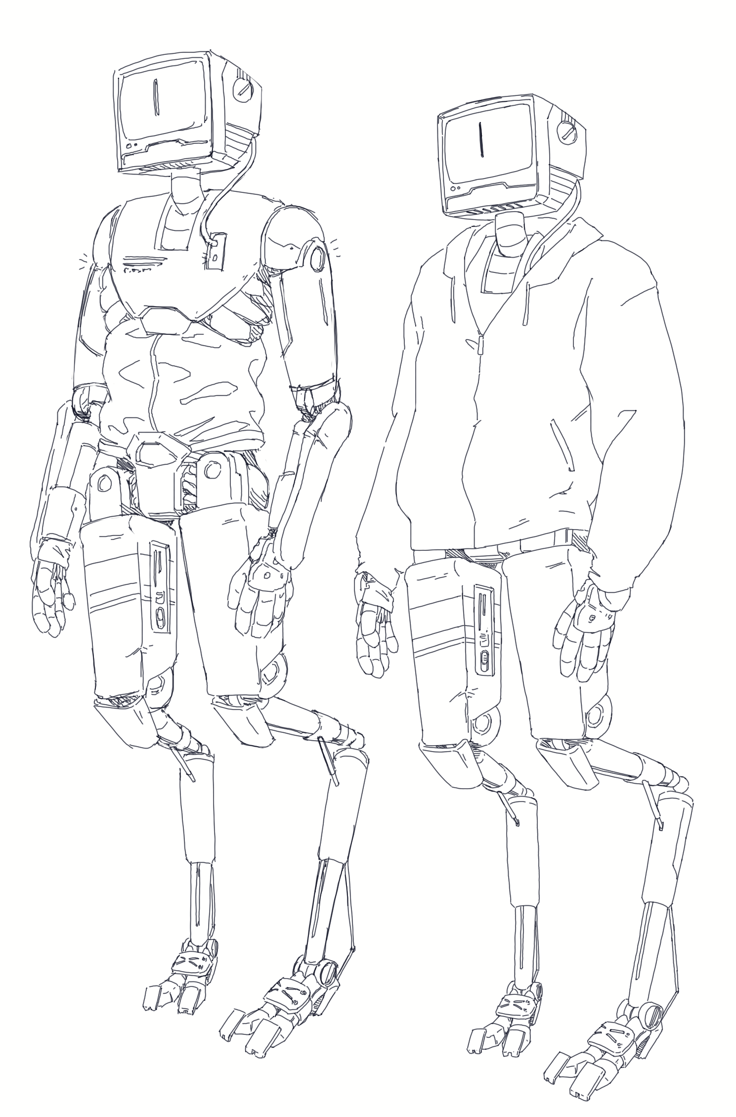  9/10 - Updated designs for Lost Robot. Procreate. 