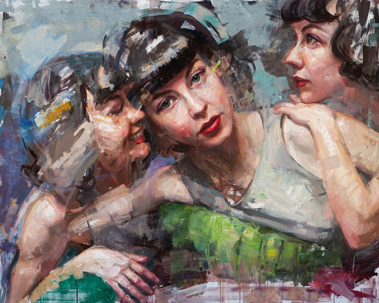All in My Head, oil painting by Matt Talbert