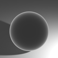 This shows the Fresnel distribution (IOR 1.450.) Areas facing away will get more Gloss.