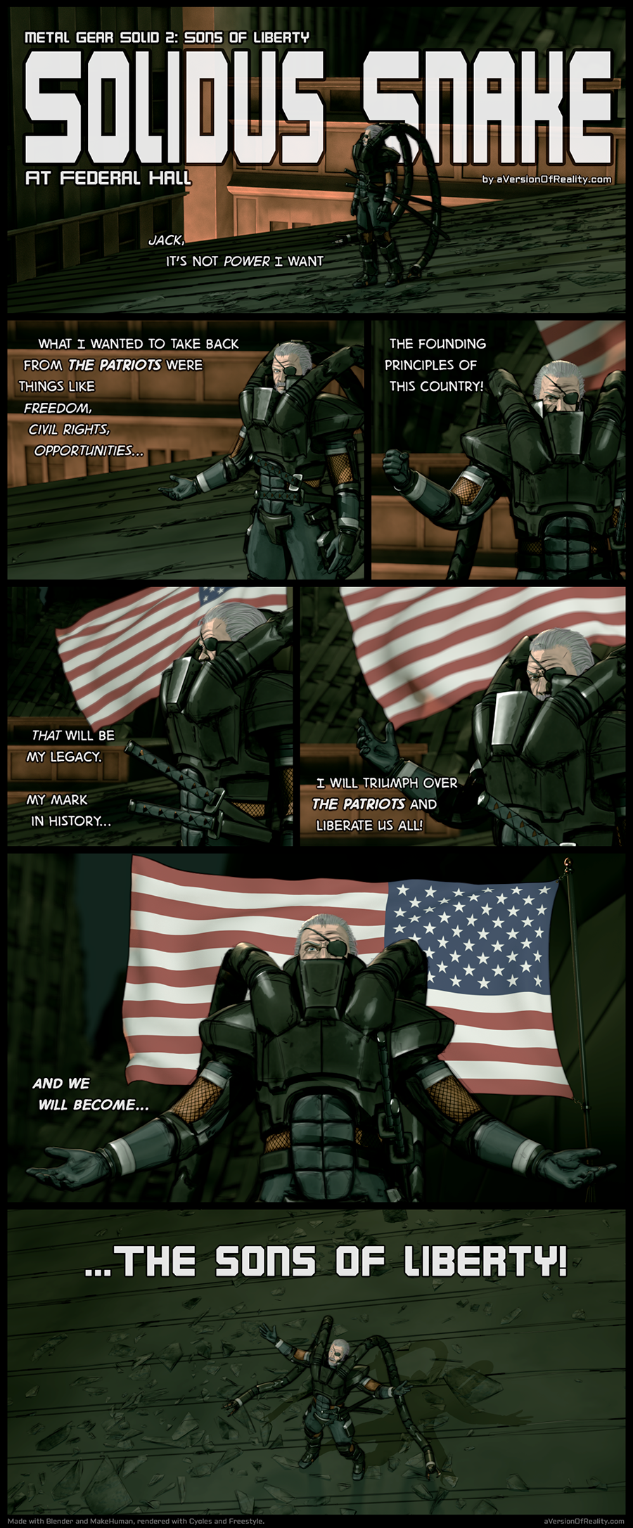 See it on DeviantArt and Pixiv Metal Gear Solid is made by Konami. This is Fan Art.