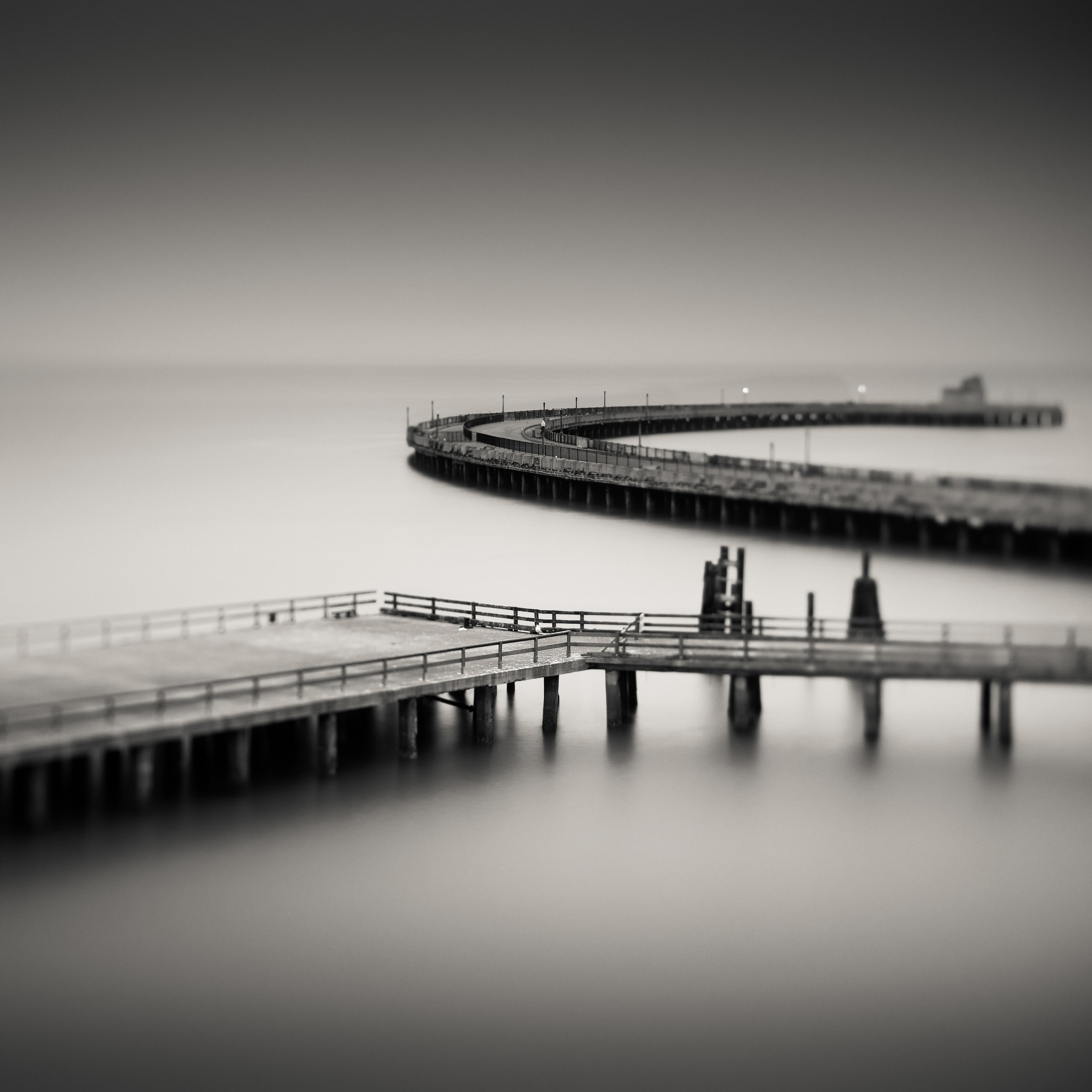 San Francisco black white fort mason aquatic park pier marina cloudy memory