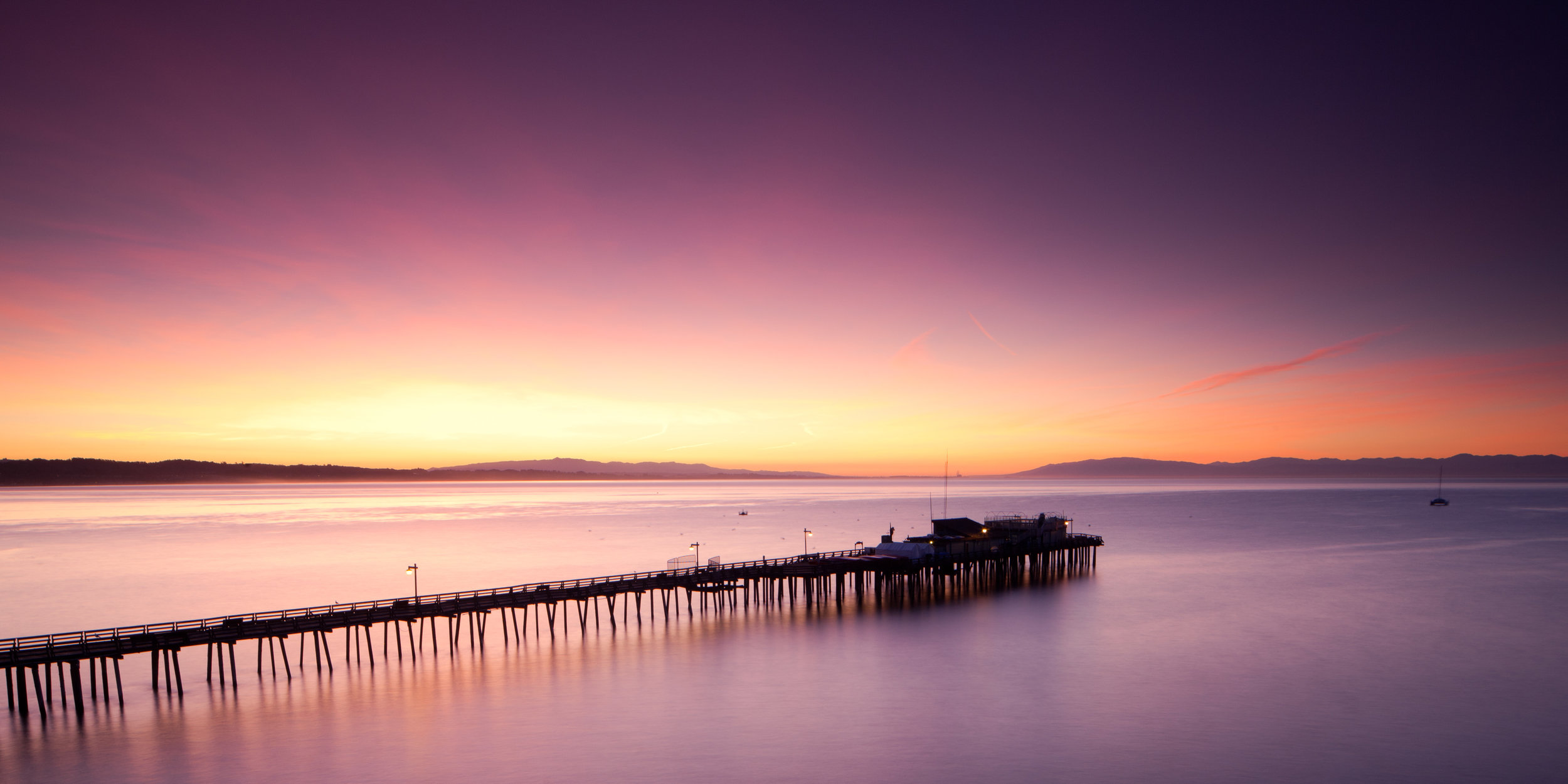 Capitola pier sunrise monterey pastel dawn