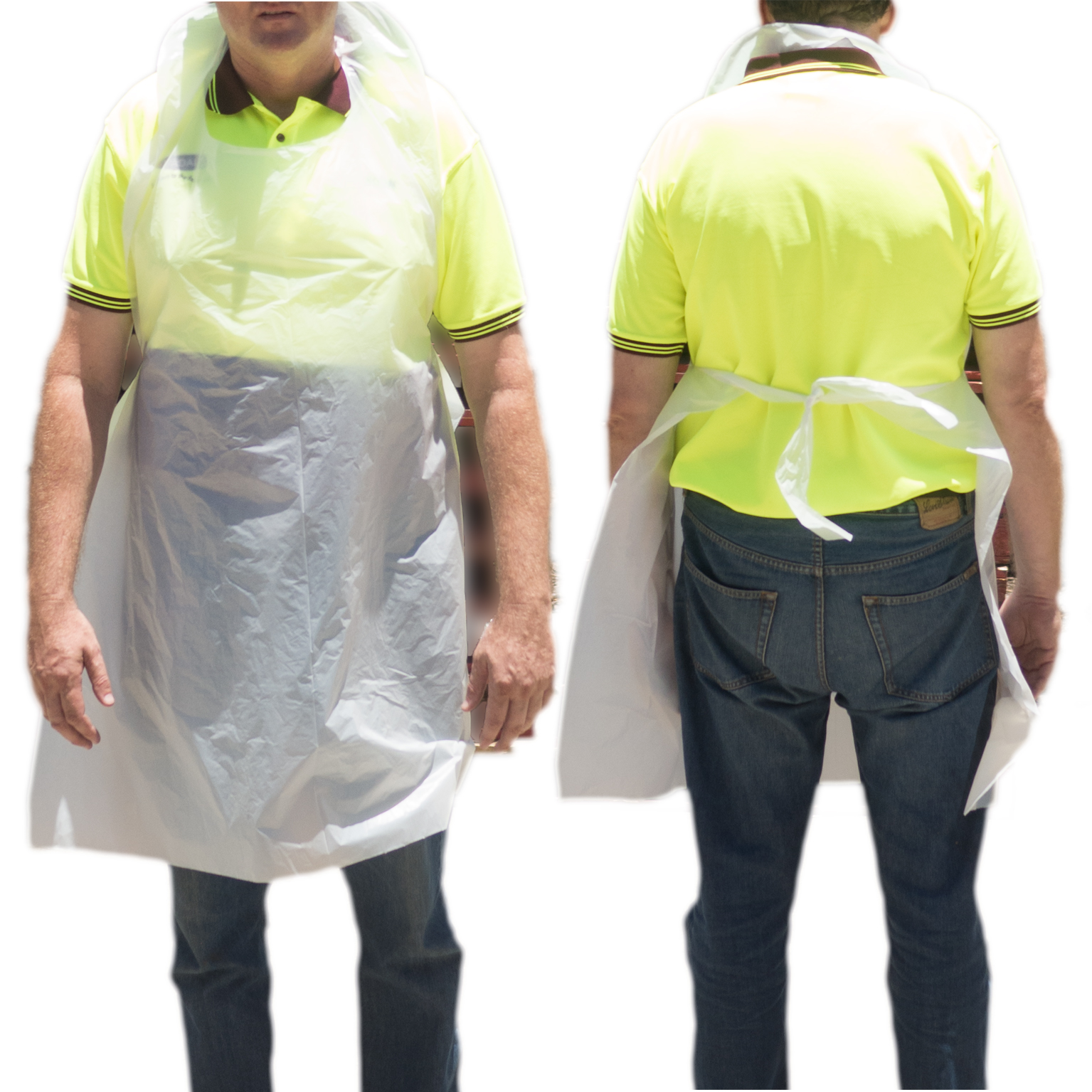 iK-APRHDW Heavy Duty LDPE Apron White 960 x 1220mm 2x250 (500) per carton