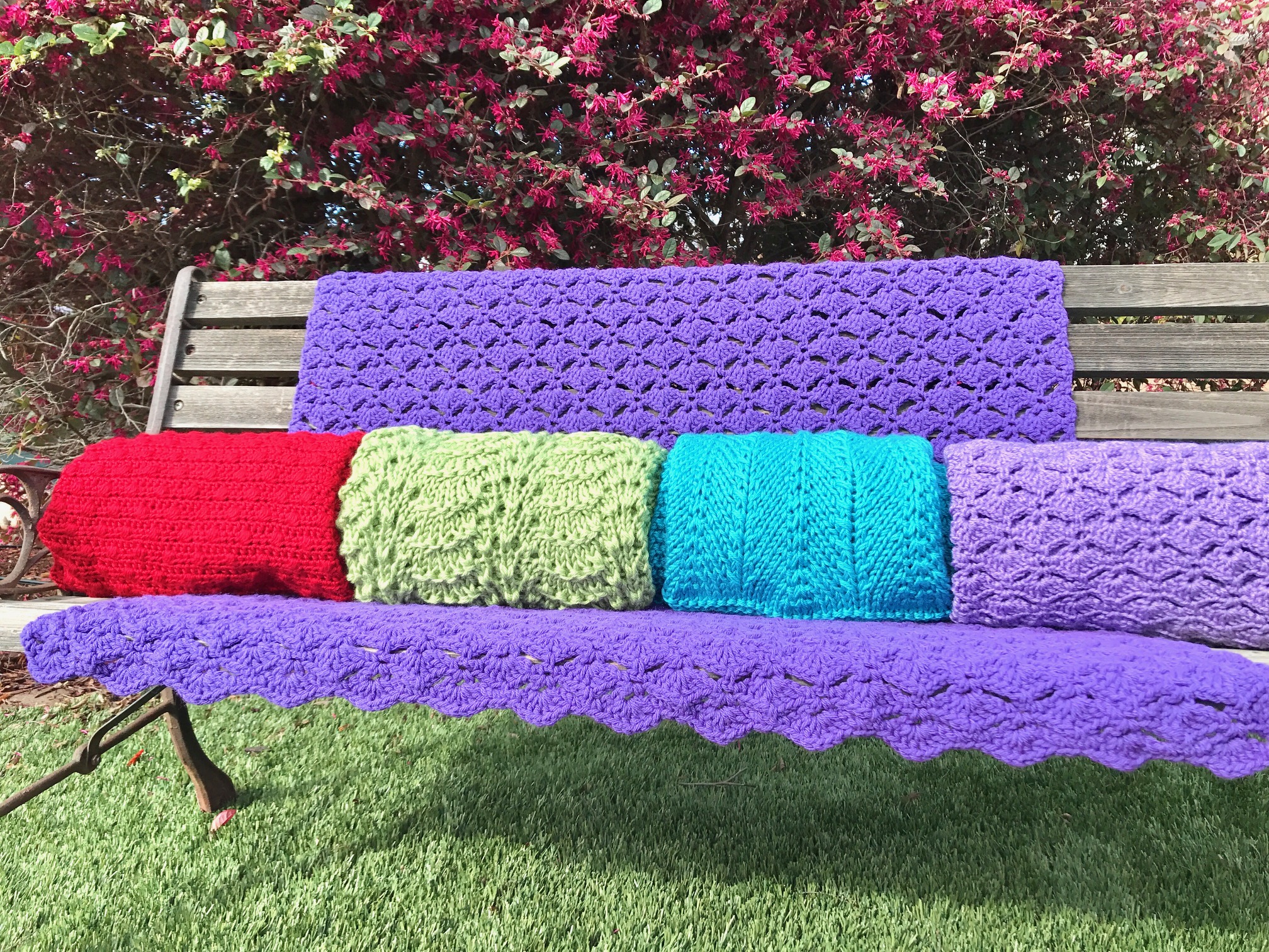 AE - Kim's 5 donations on bench.jpg