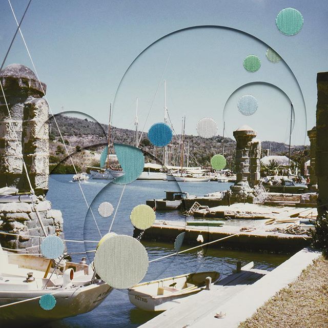 'From the Past -012' by #JinHeeKim, #Embroidery on #Digital Pigment Print, #Edition 1 of 5, #2016, 43.5cm x 43cm / 17.1″ x 16.9″ / #LimitedEditions #theArtling #Artling #1985 #Busan #Korean #KoreanContemporary #MixedMedia #Collage #Photography @theartling
