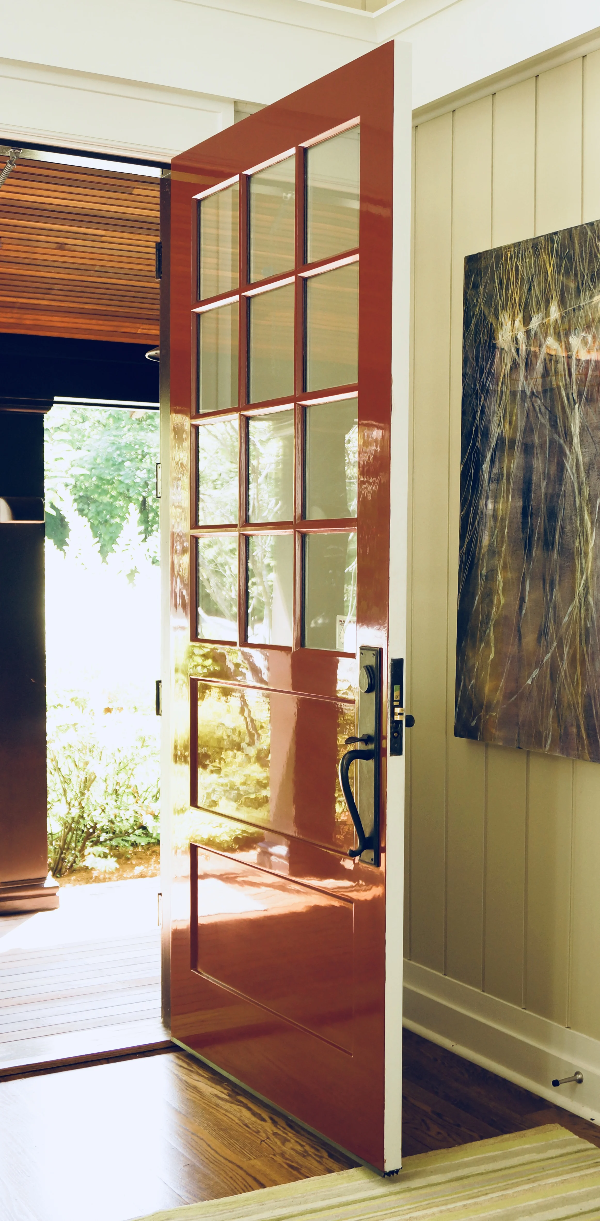 The “Dutch” door. Ultra high gloss. Marvin “wineberry” in FPE ECO.