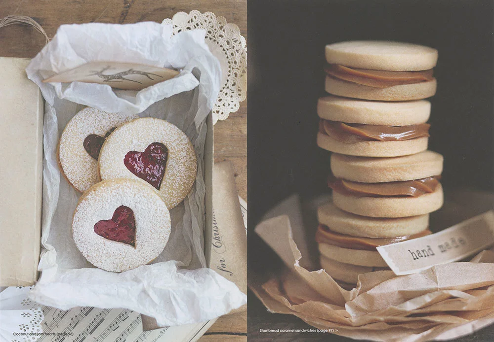 Coconut & Jam Hearts | Shortbread Caramel Sandwiches