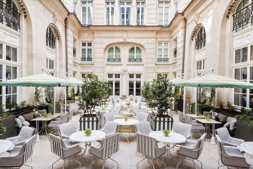 After an extensive four-year renovation, the Hôtel de Crillon&nbsp;in Paris finally reopened about a month ago.&nbsp;Designer Karl Lagerfeld decorated two suites in the hotel, known as "Les Grands Appartements".&nbsp;The hotel, located near the Cham…