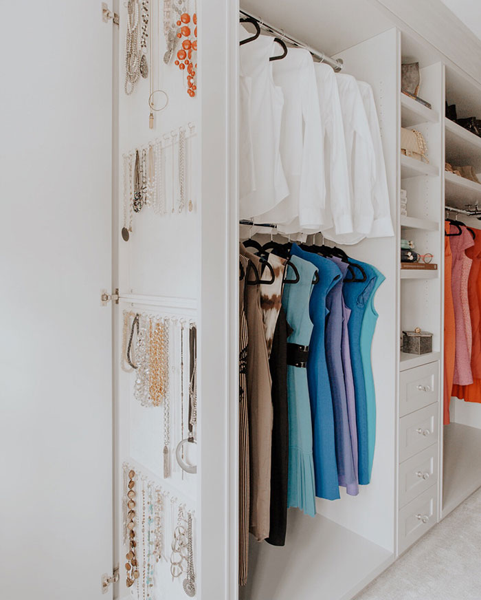 Organise | A Beautiful Walk-In Closet in Pelham, New York by Rajni Alex Design