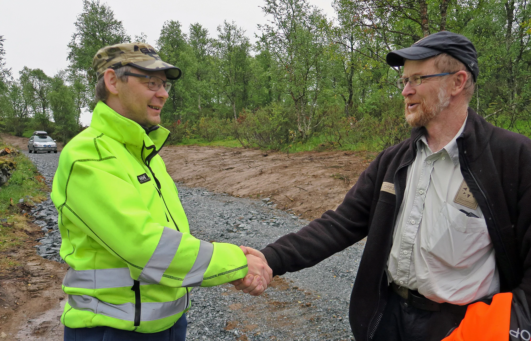 - Norskog har gjort en flott jobb. Takk skal dere ha! Terje Borgos hadde god grunn til å takke Mikkel Eira og hans team for godt utført arbeid. Den samme takken fikk Jernbaneverket og Jan Einar Moseng. Foto: A. Nyaas