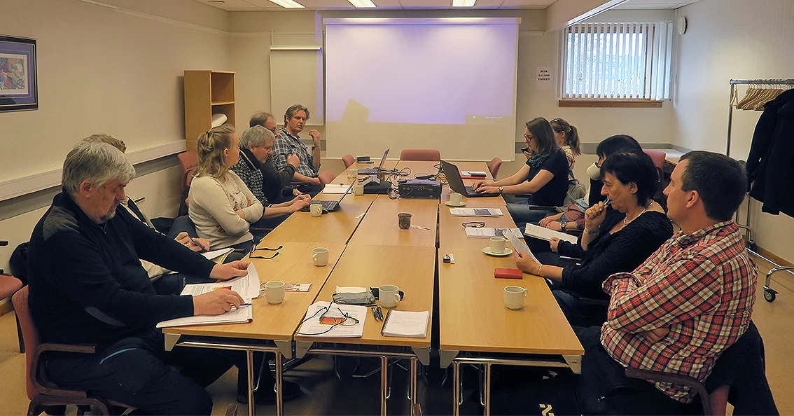 Et siste møte i styringsgruppa før rapporten legges fram i slutten av april. Foto: A. Nyaas
