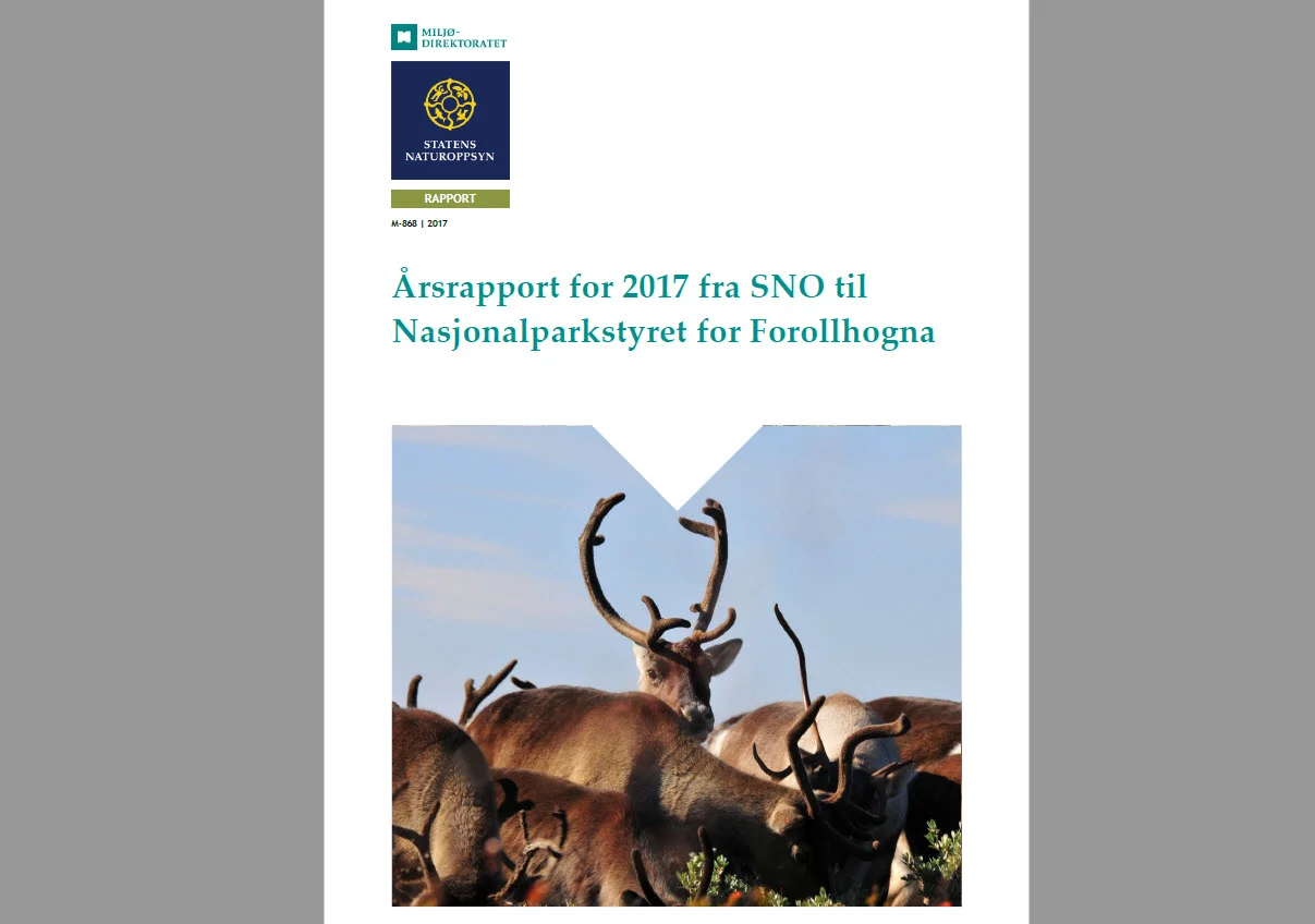 Last ned 2017-rapporten fra Statens naturoppsyn (SNO), trykk på linken under.