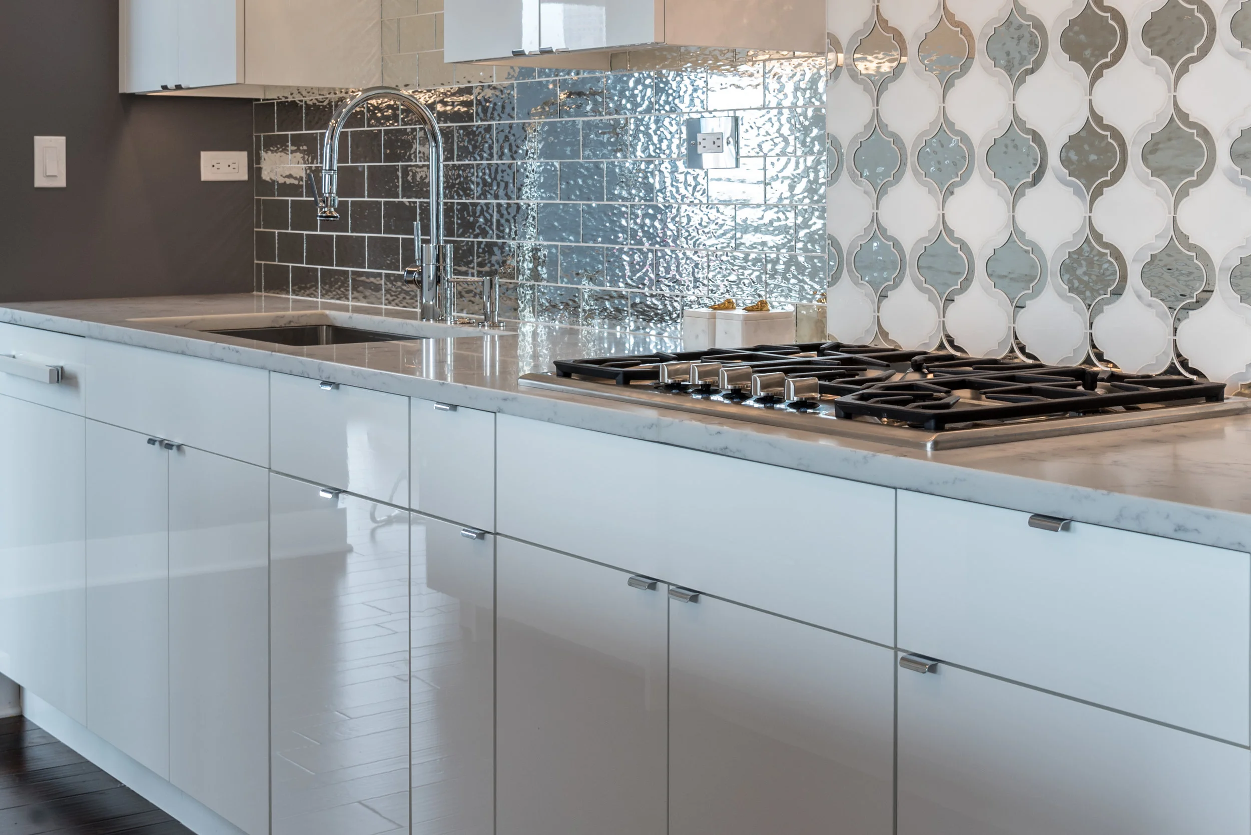 Contemporary Kitchen and bath renovation in Boston. South End.