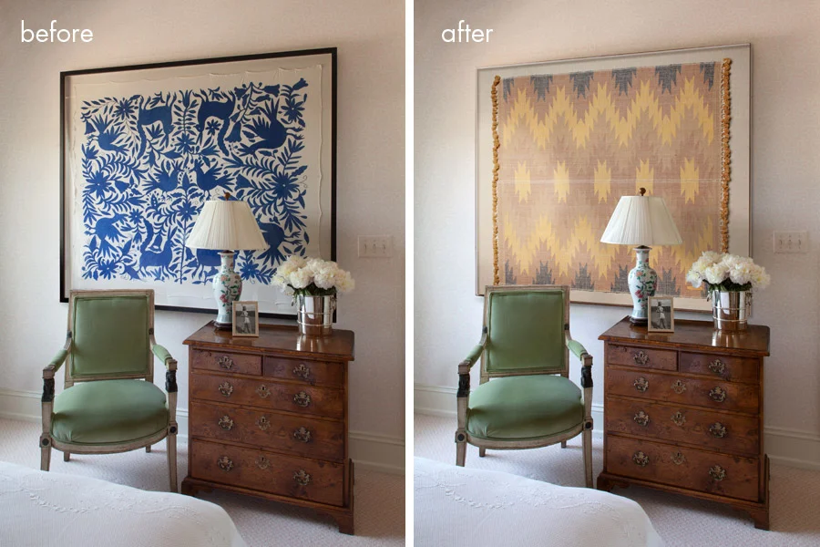 Sample of before and after photo retouching