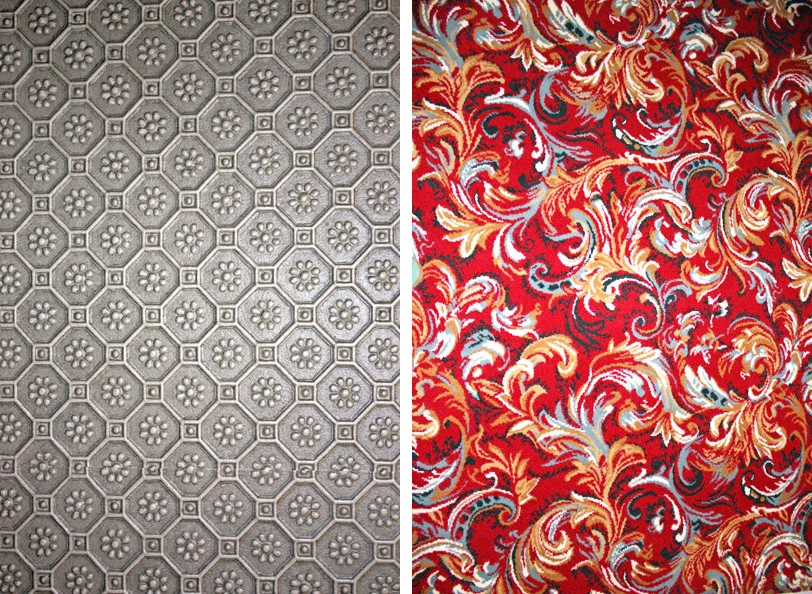 Patterns found at the Muppets 3D Theater in Disney's California Adventure