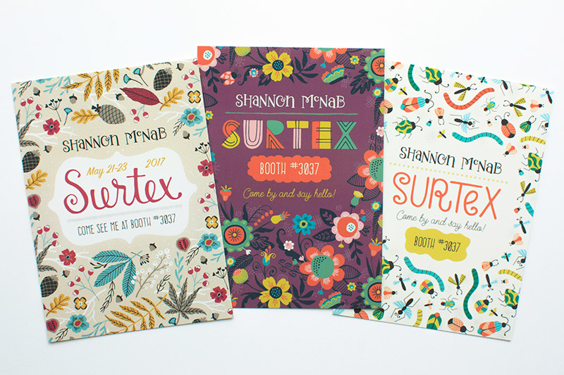 Surtex 2017 Marketing Mailers | designed by Shannon McNab