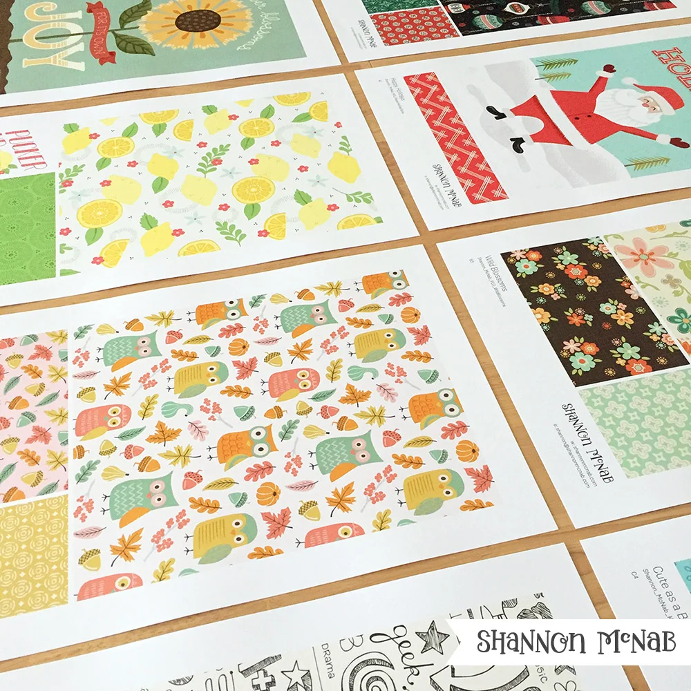 Surtex 2017 Portfolio Loose Sheets | shannonmcnab.com