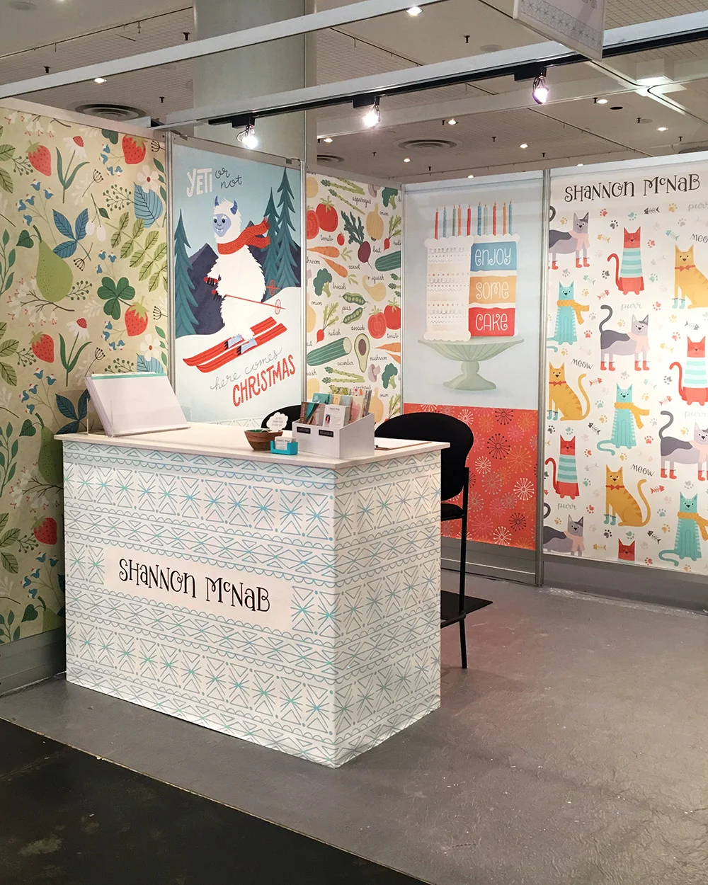 My 2018 Surtex 10x10 booth | shannonmcnab.com