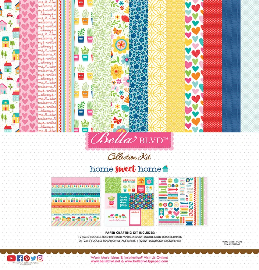 Home Sweet Home Scrapbook Collection for Bella Blvd LLC