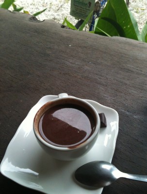Chocolate shot at Caribean