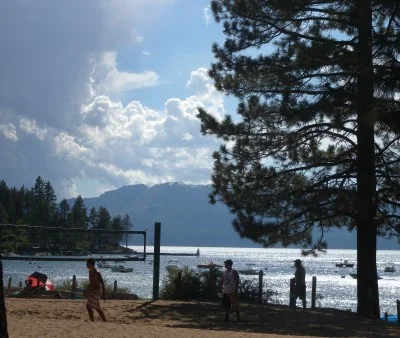 The famous lake and beginning of summer.
